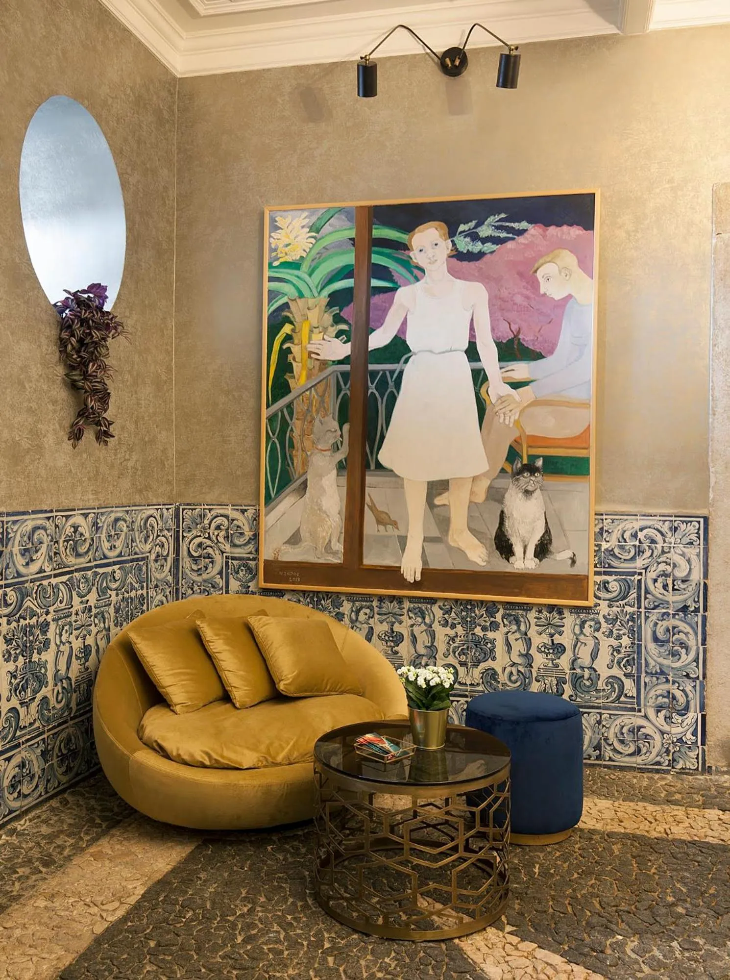 Seating area in Casa dell'Arte Club House