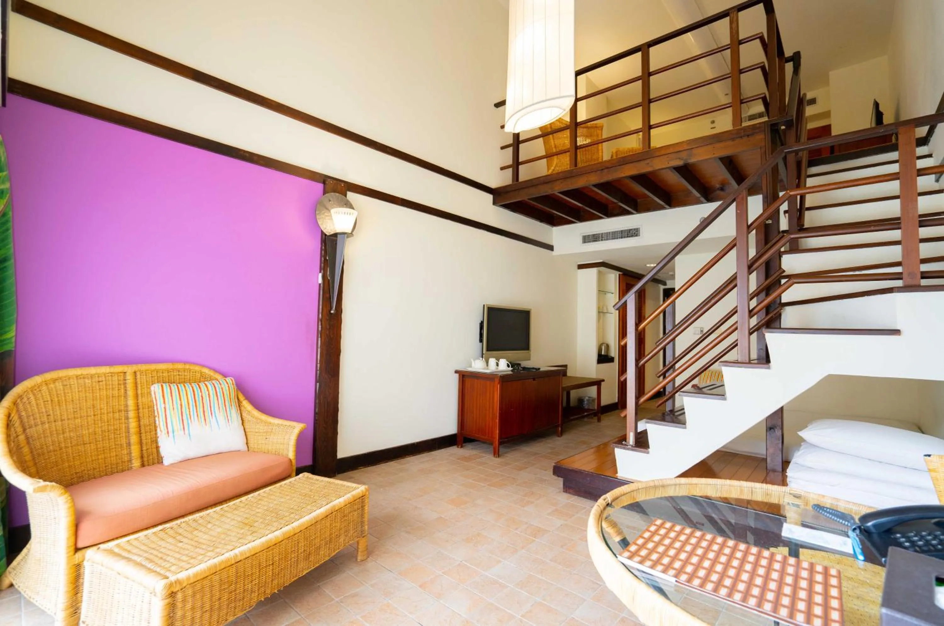 Seating area in Yoho Beach Resort Kenting