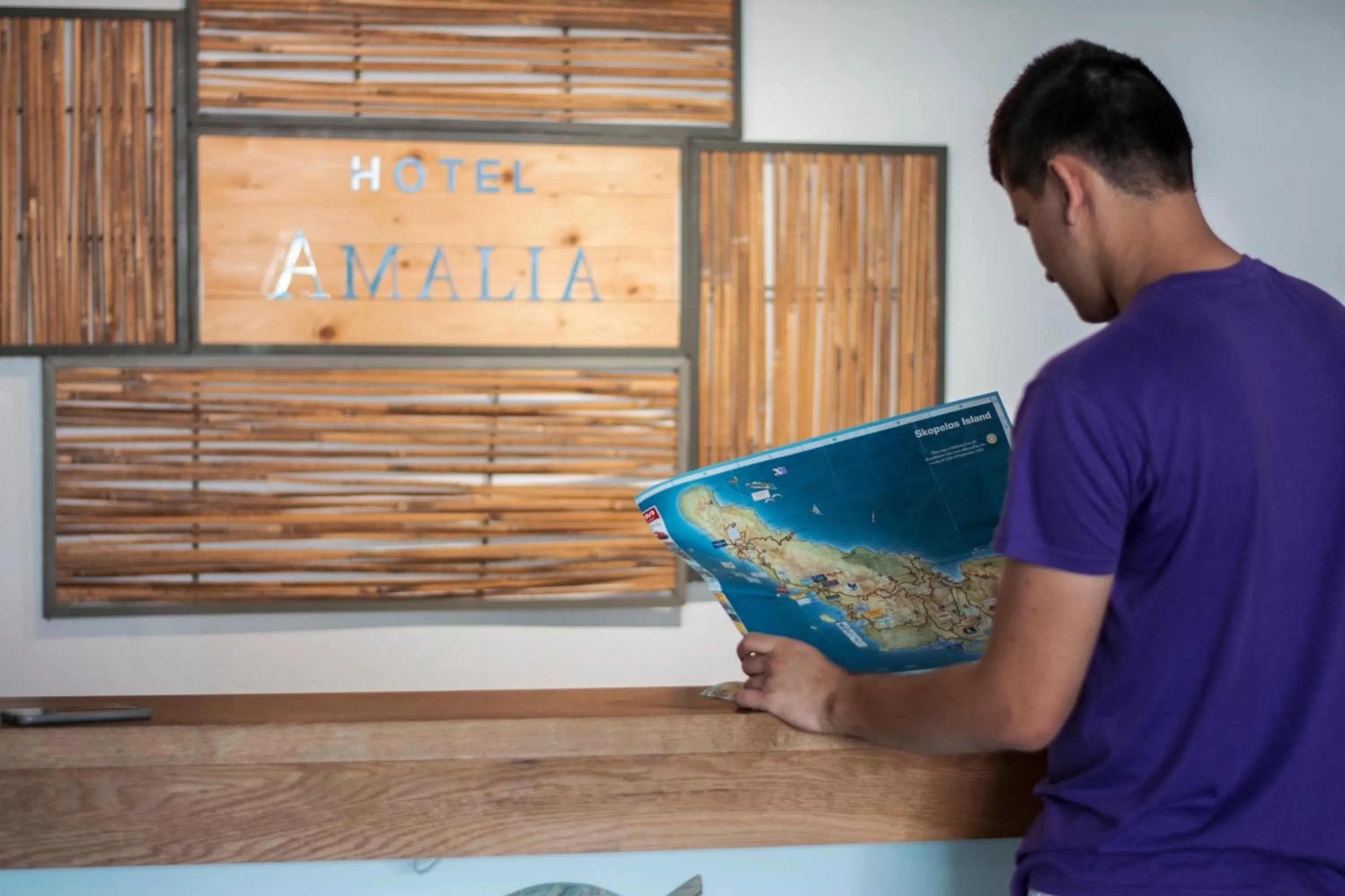 Lobby or reception in Amalia Hotel