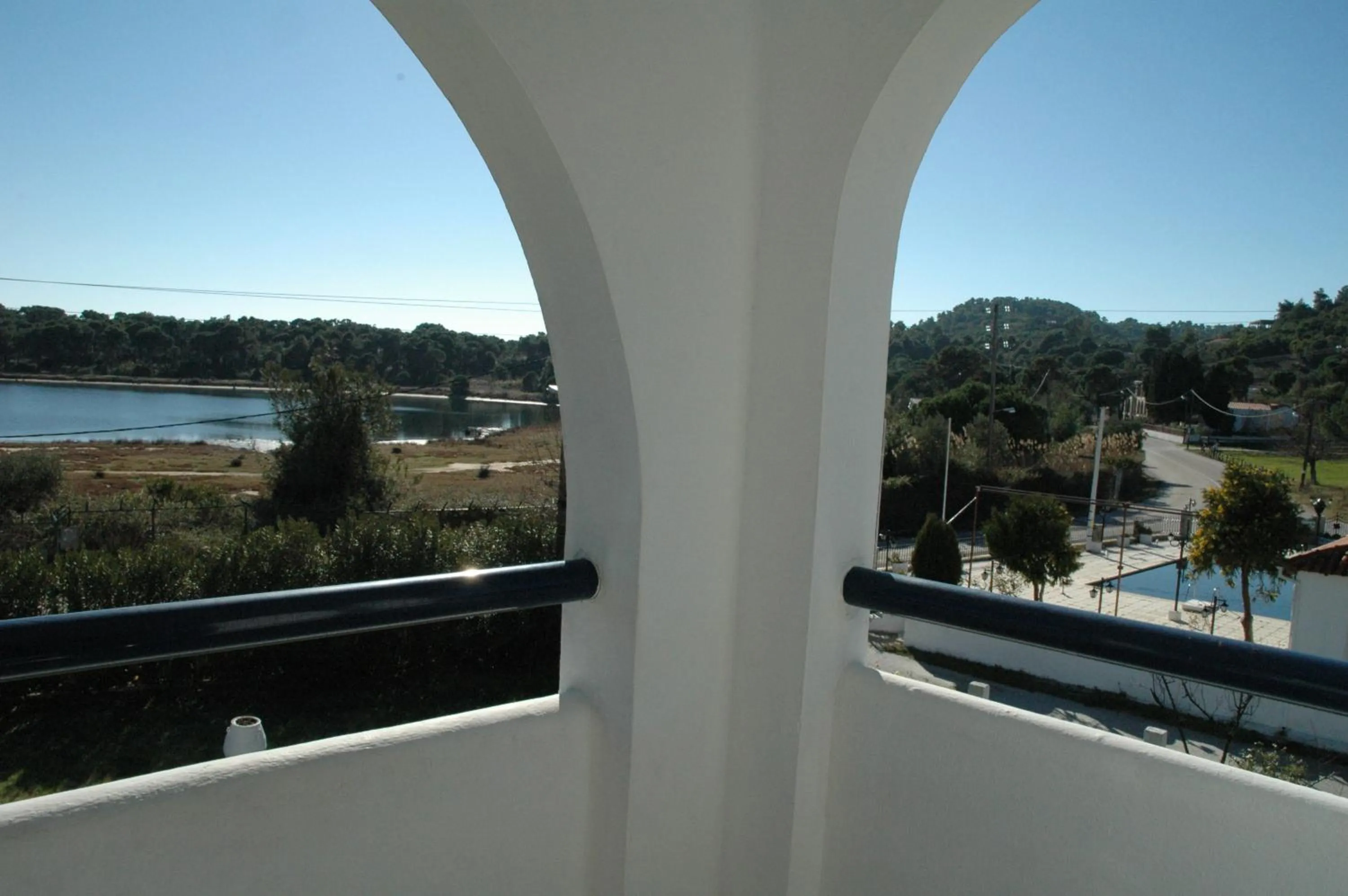 Balcony/Terrace in Maistrali Studios Skiathos