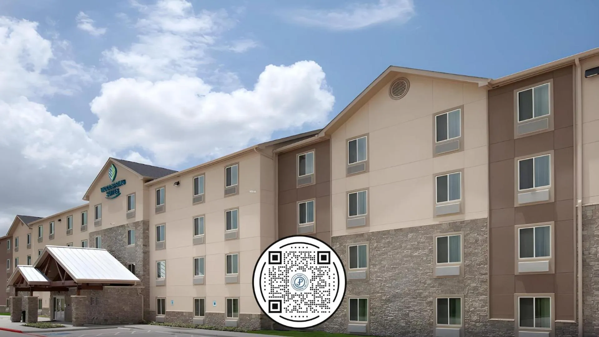Property building in WoodSpring Suites Houston 288 South Medical Center
