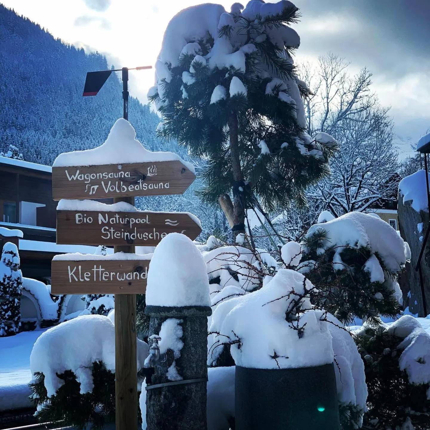 Garden in ALPENHOTEL TYROL - B&B - ADULTS ONLY - Alpines Lifestylehotel - BIO & Nachhaltig