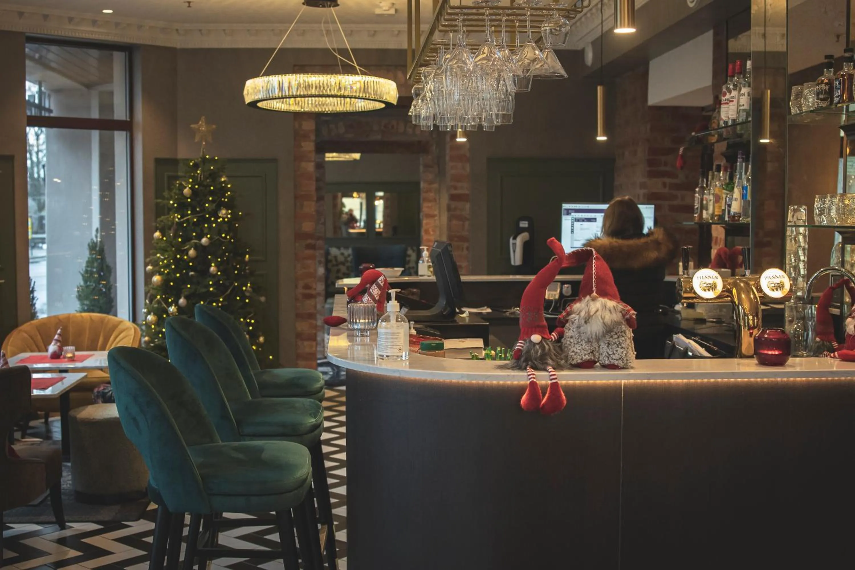 Lobby or reception in Hotel Fredrikstad