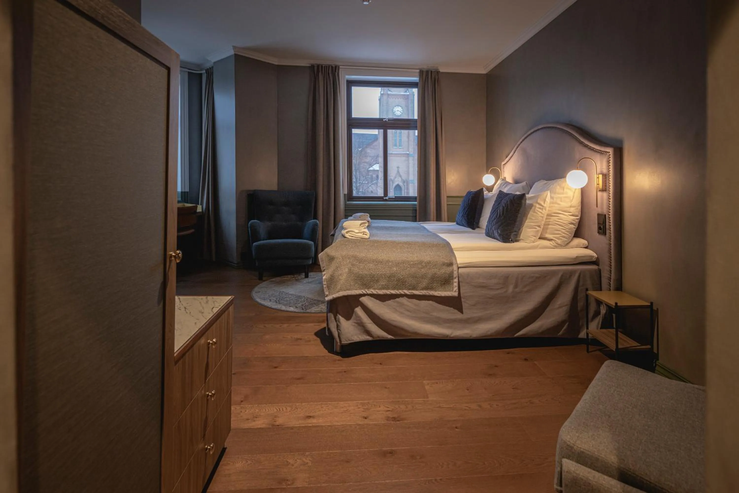 Bed in Hotel Fredrikstad