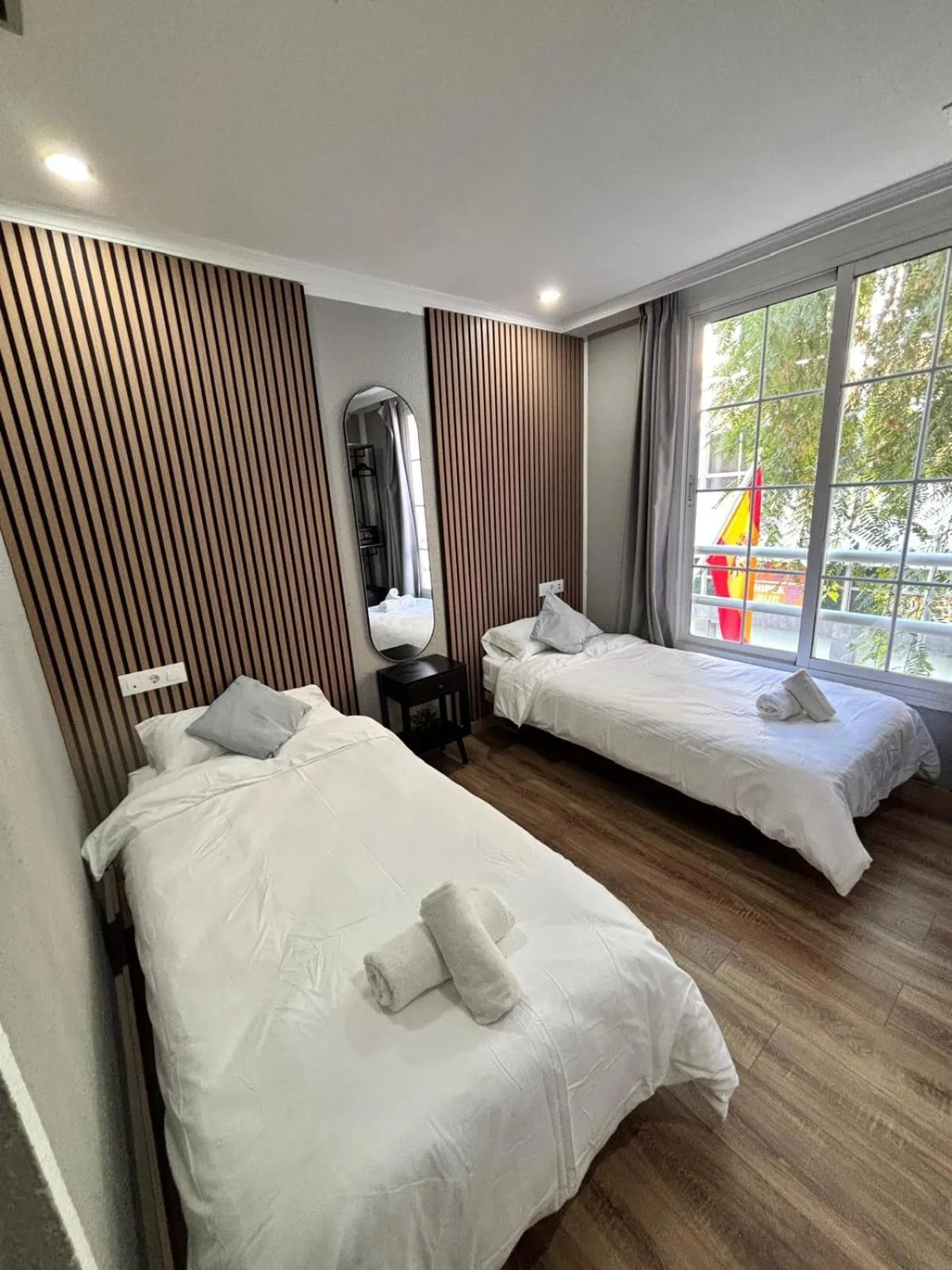 Bed in Hotel New Sanz