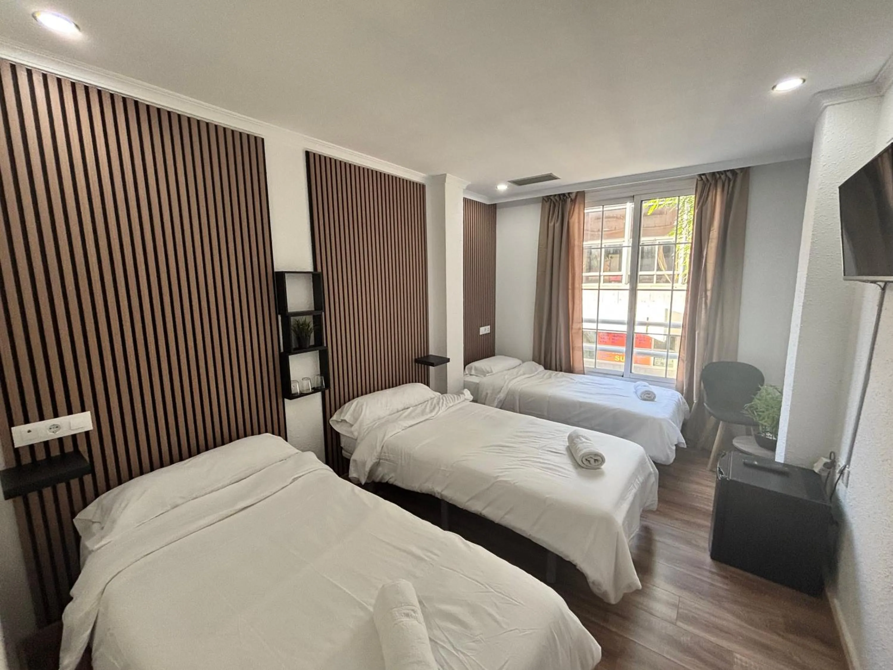 Bed in Hotel New Sanz