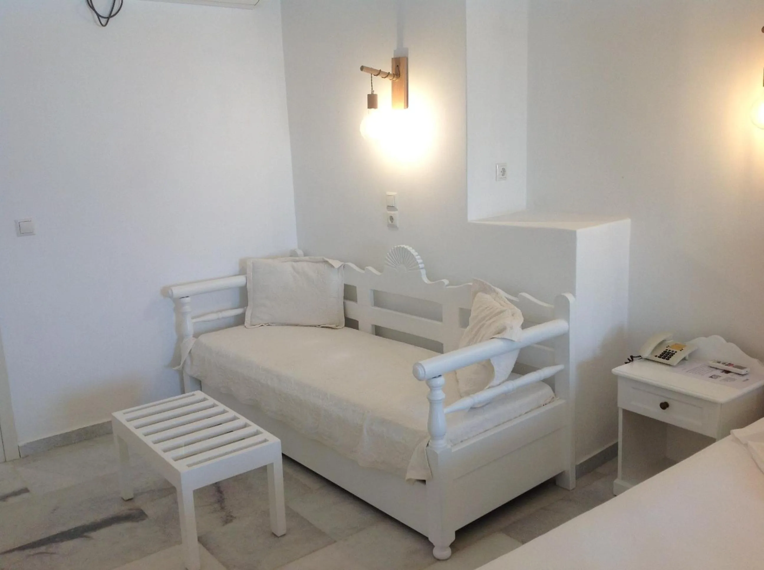Seating area, Bed in Hotel Anixis
