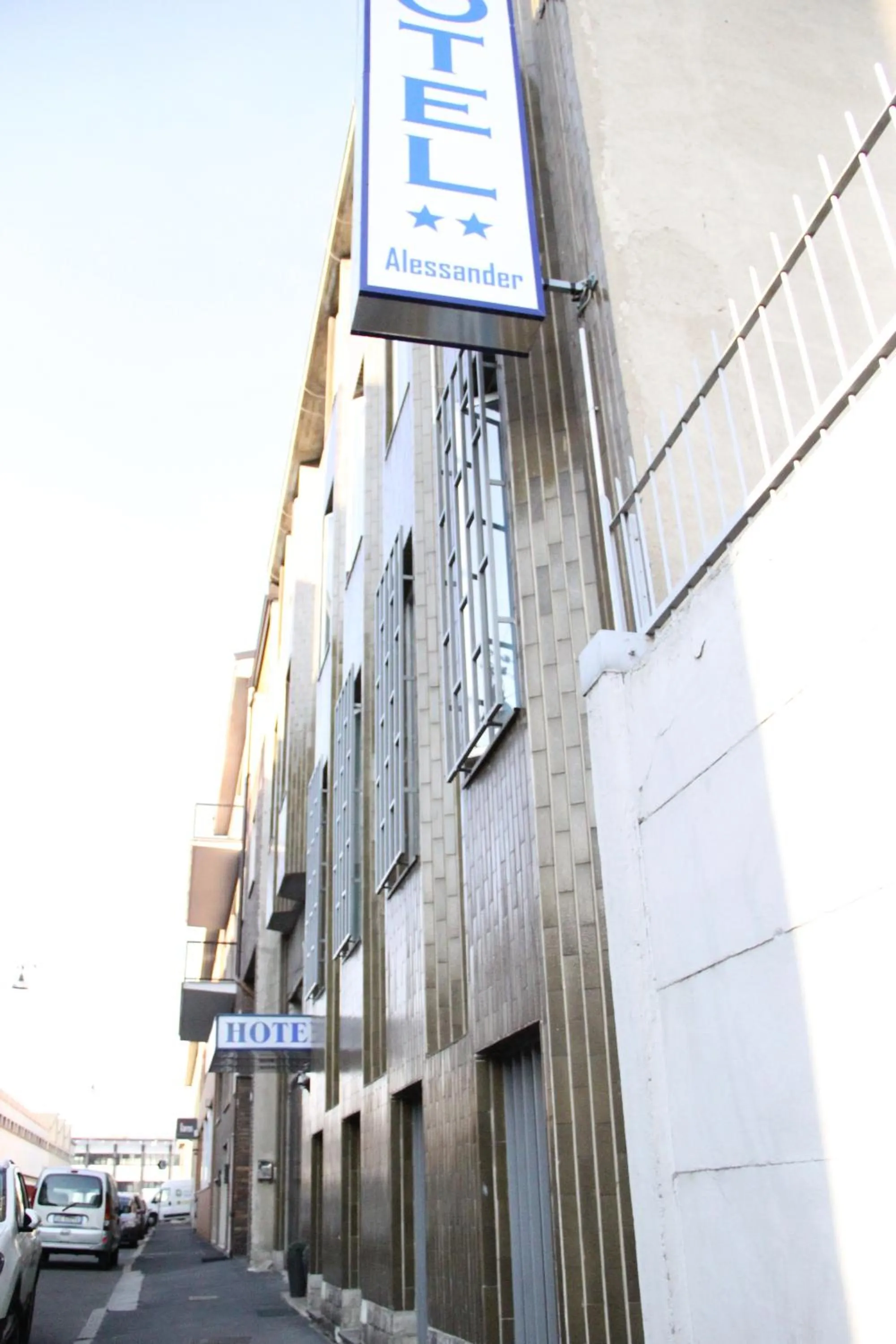 Facade/entrance in Hotel Alessander