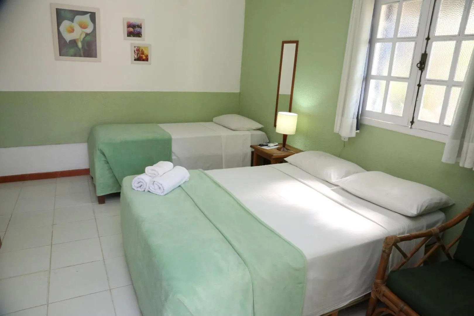 Bed in Pousada Solar Dos Corais