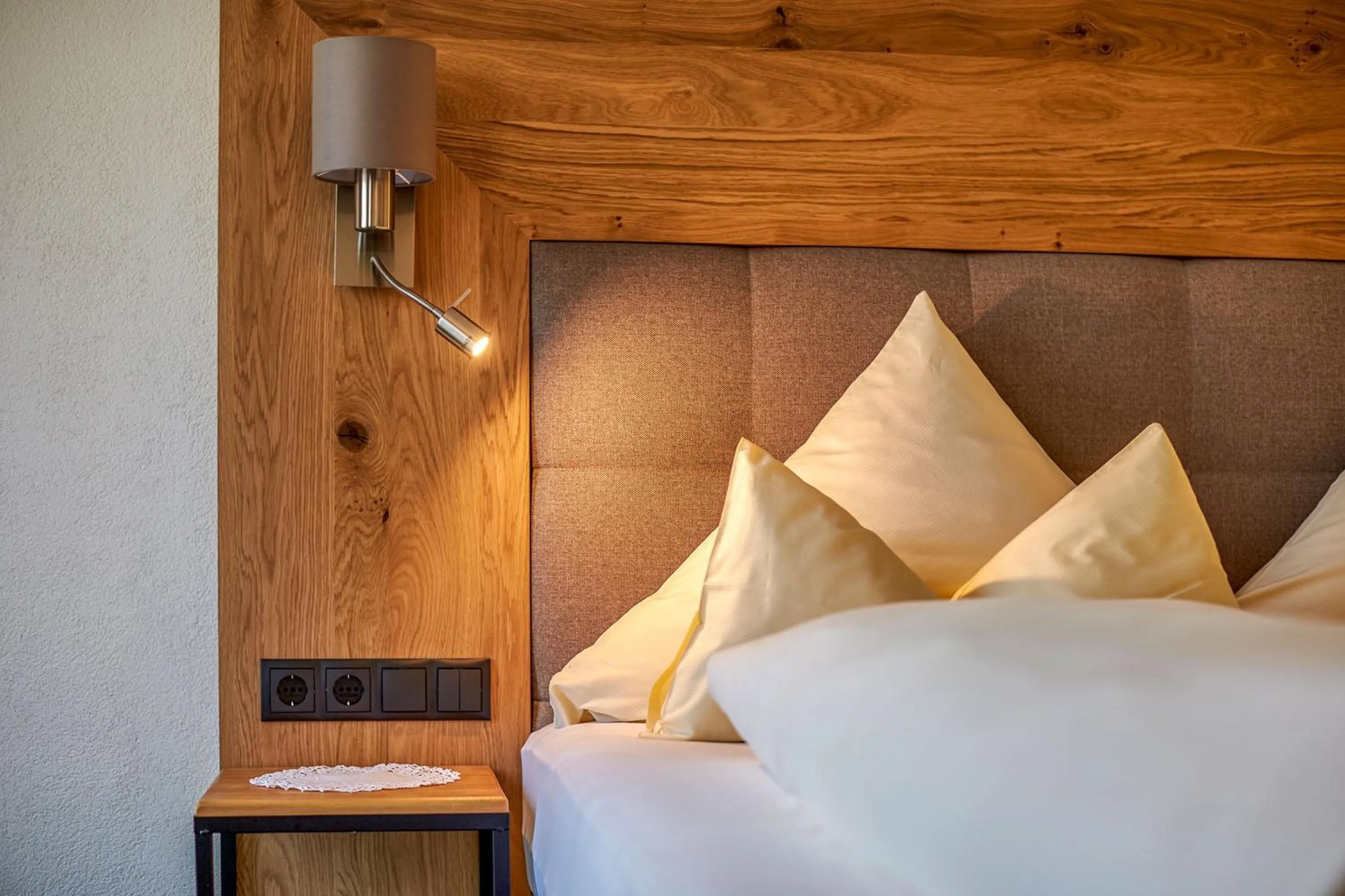 Bed in Hotel Sonnhof