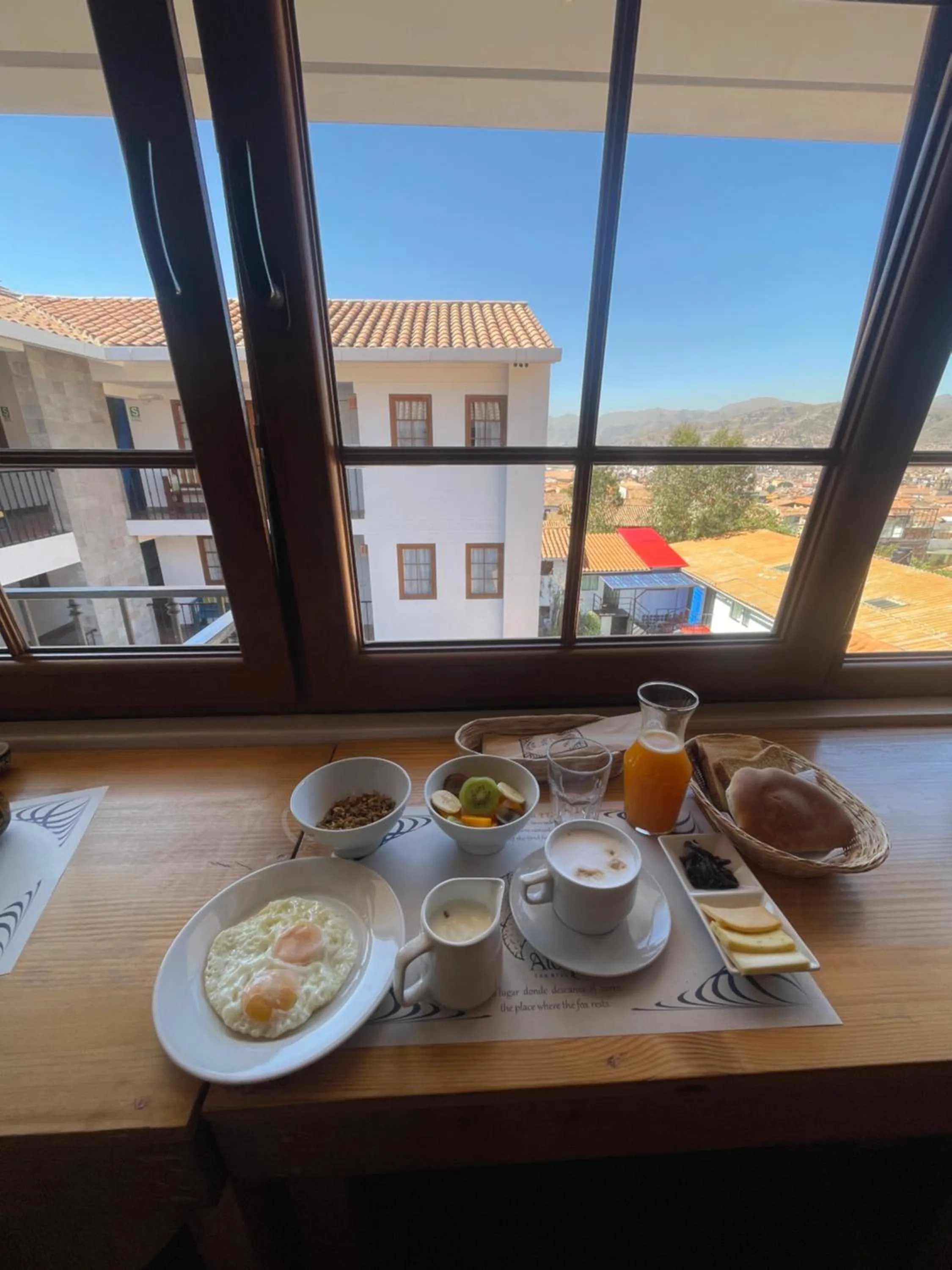 Breakfast in Atoq San Blas Hotel