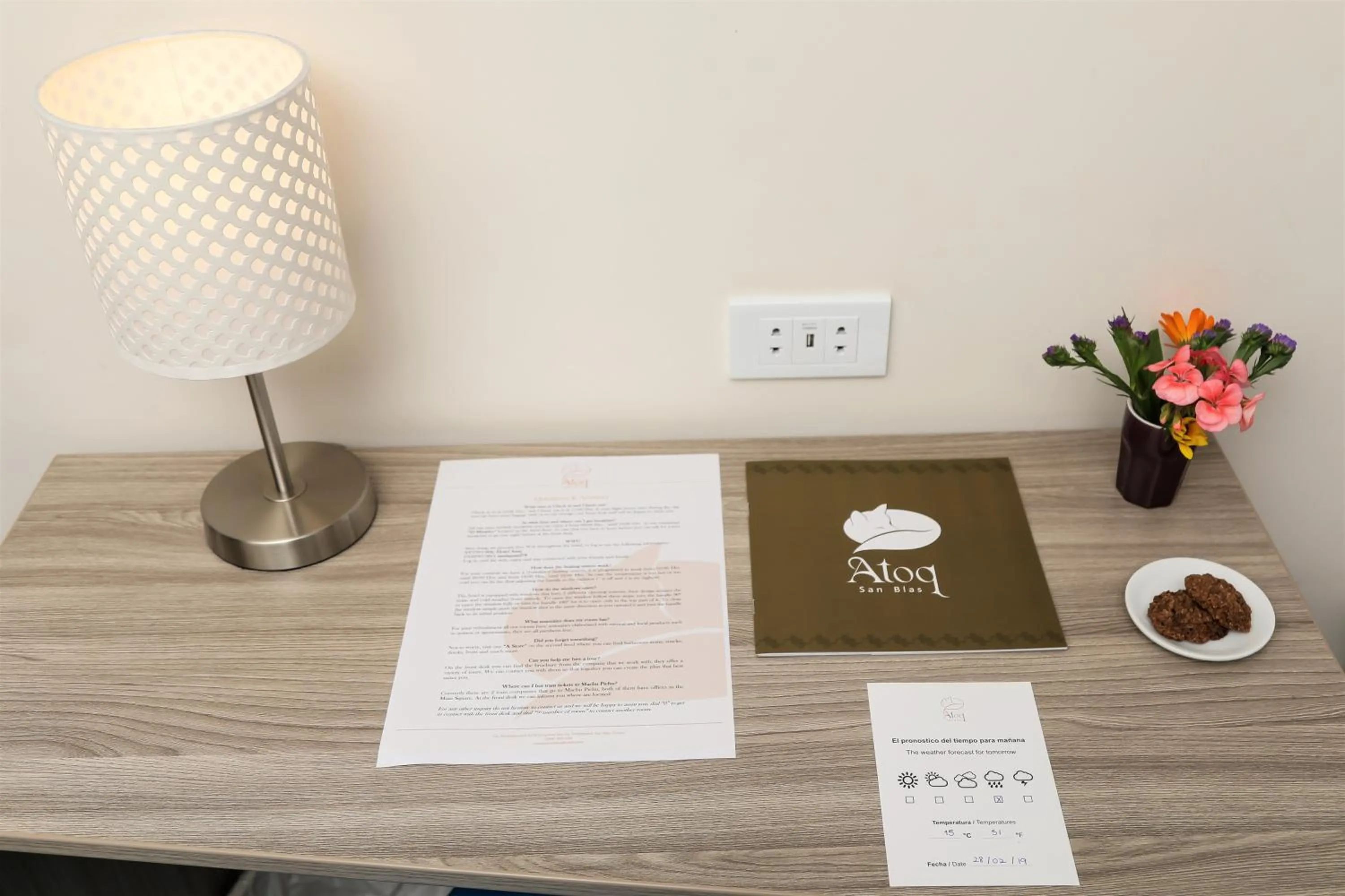 Seating area in Atoq San Blas Hotel