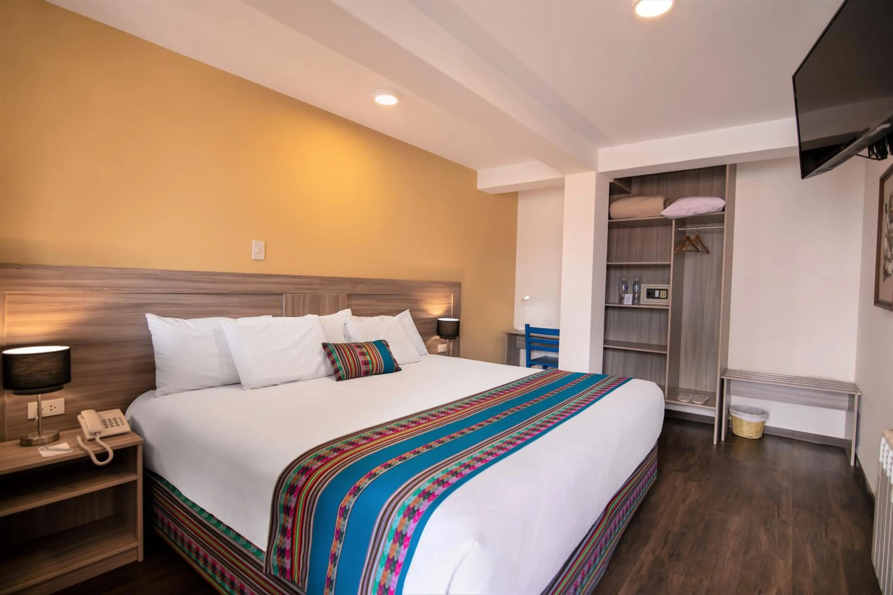 Bed in Atoq San Blas Hotel