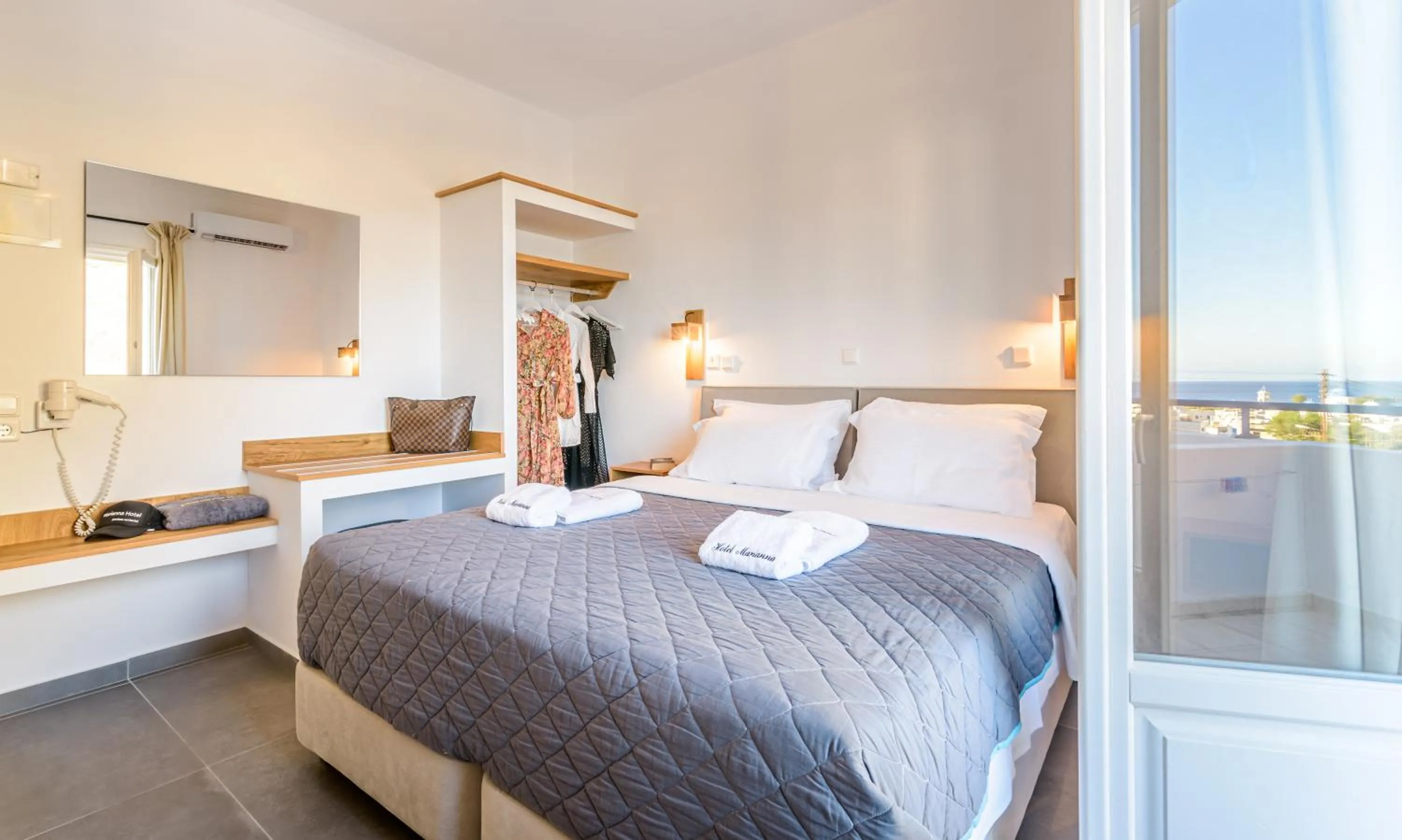 Bedroom, Bed in Marianna Hotel