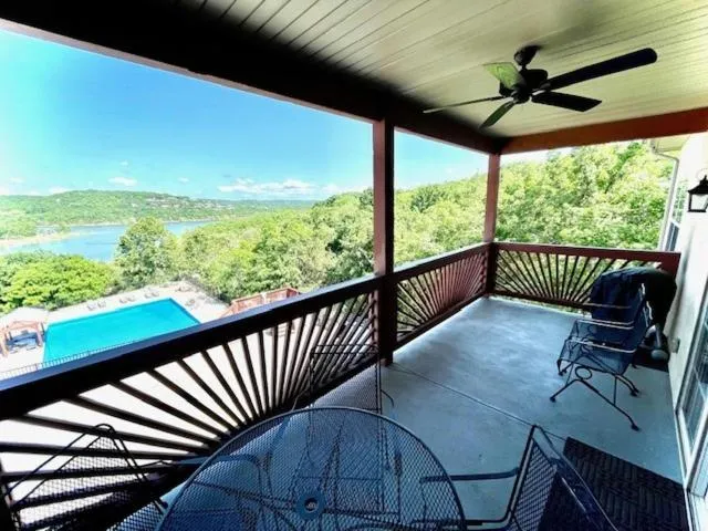Patio in Rockwood Condos on Table Rock Lake With Boat Slips
