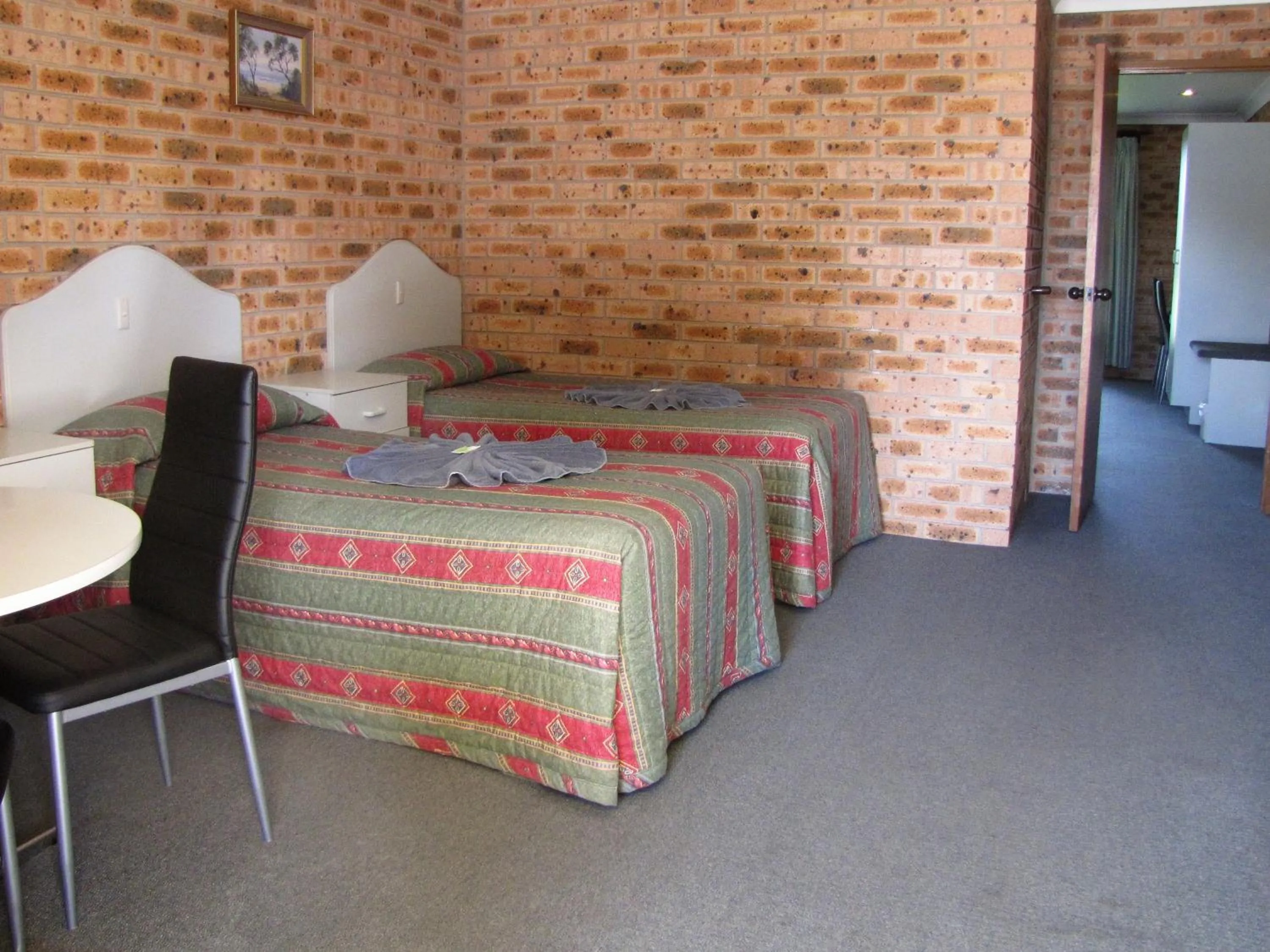 Bed in Big Trout Motel