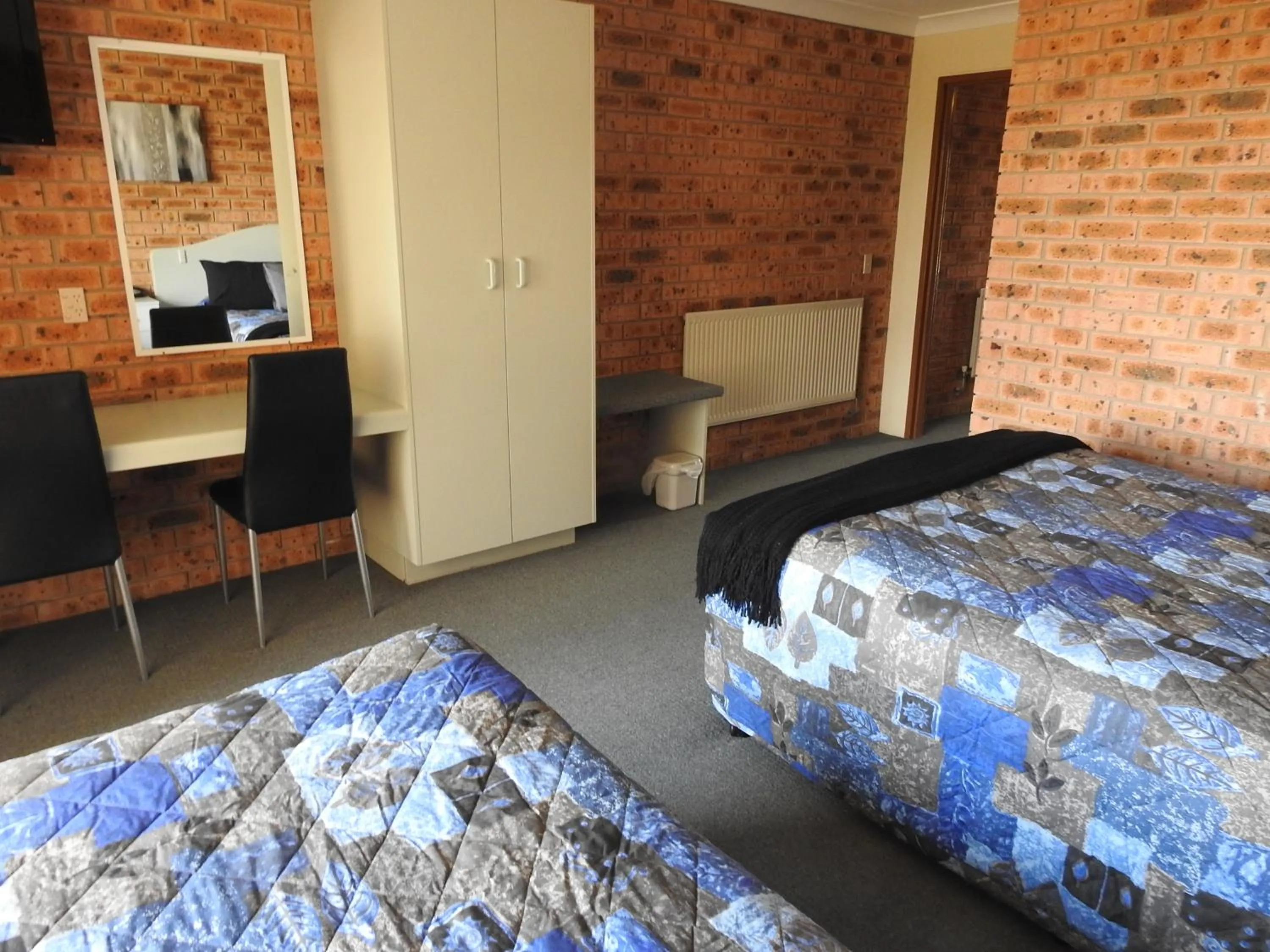 Bed in Big Trout Motel