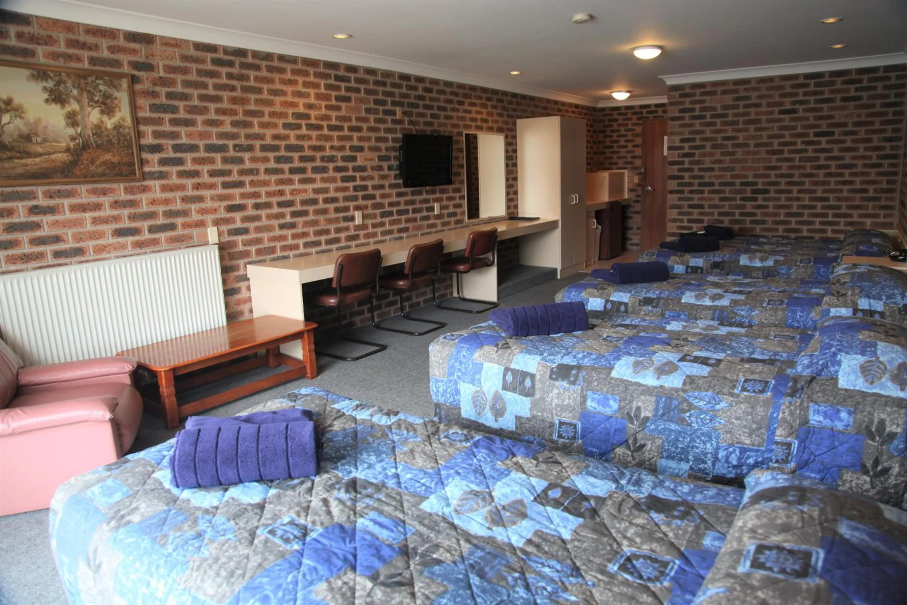 Bed in Big Trout Motel