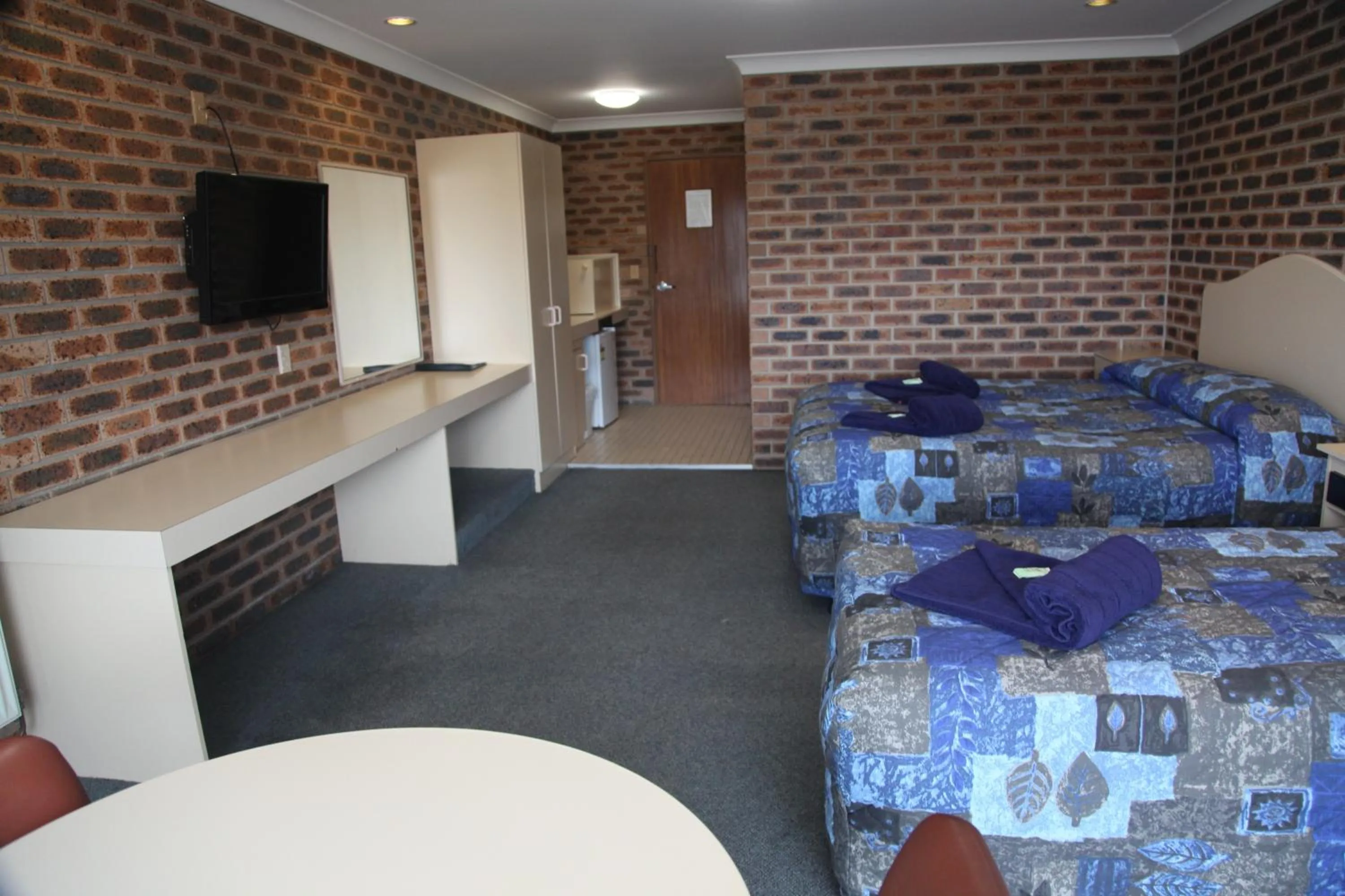 Bed in Big Trout Motel