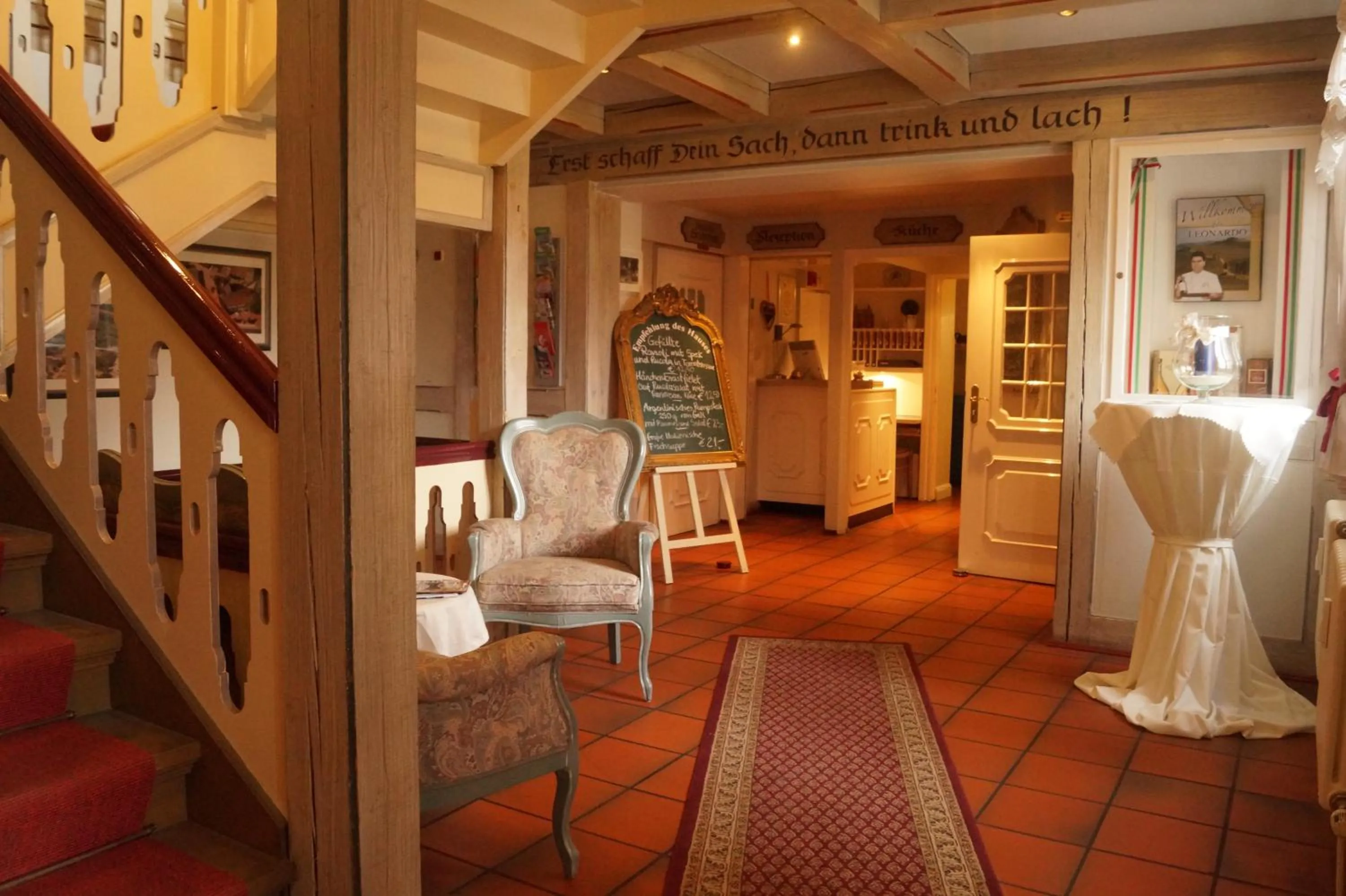 Lobby or reception in Landhotel Klempau