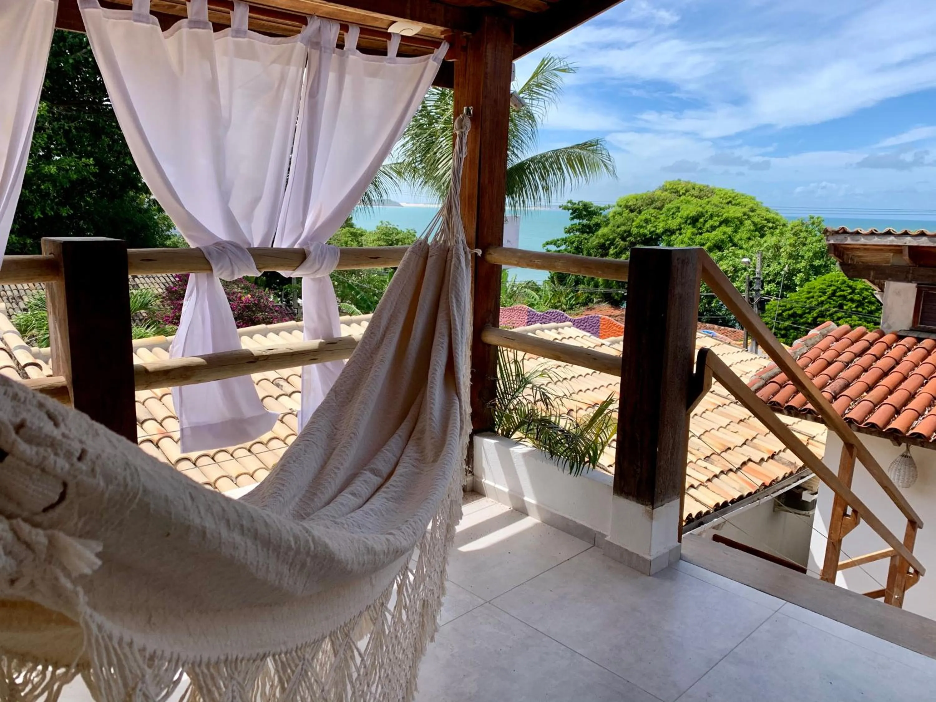 Balcony/Terrace in Pousada Tartaruga Boutique Hotel