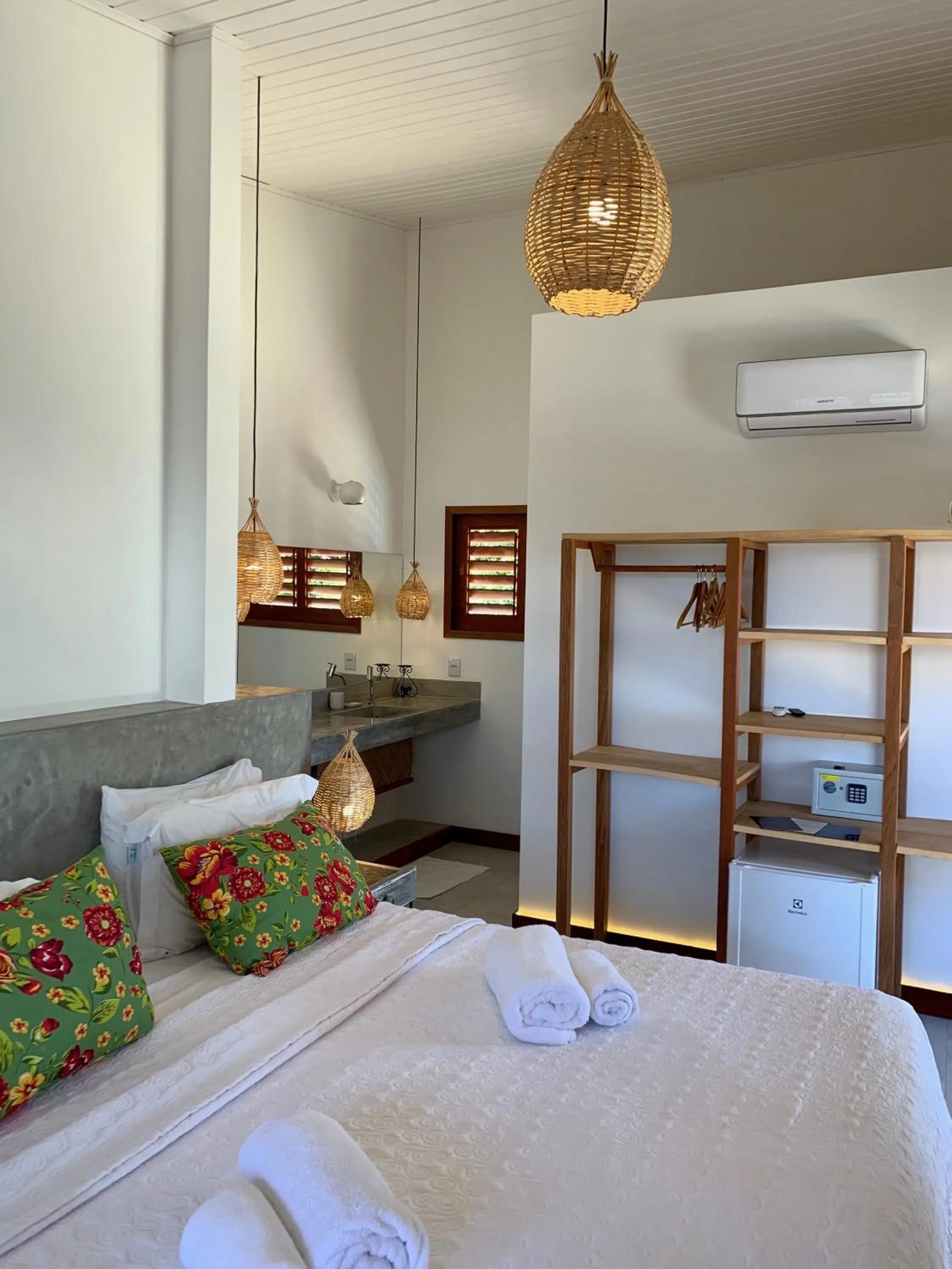 Bed in Pousada Tartaruga Boutique Hotel