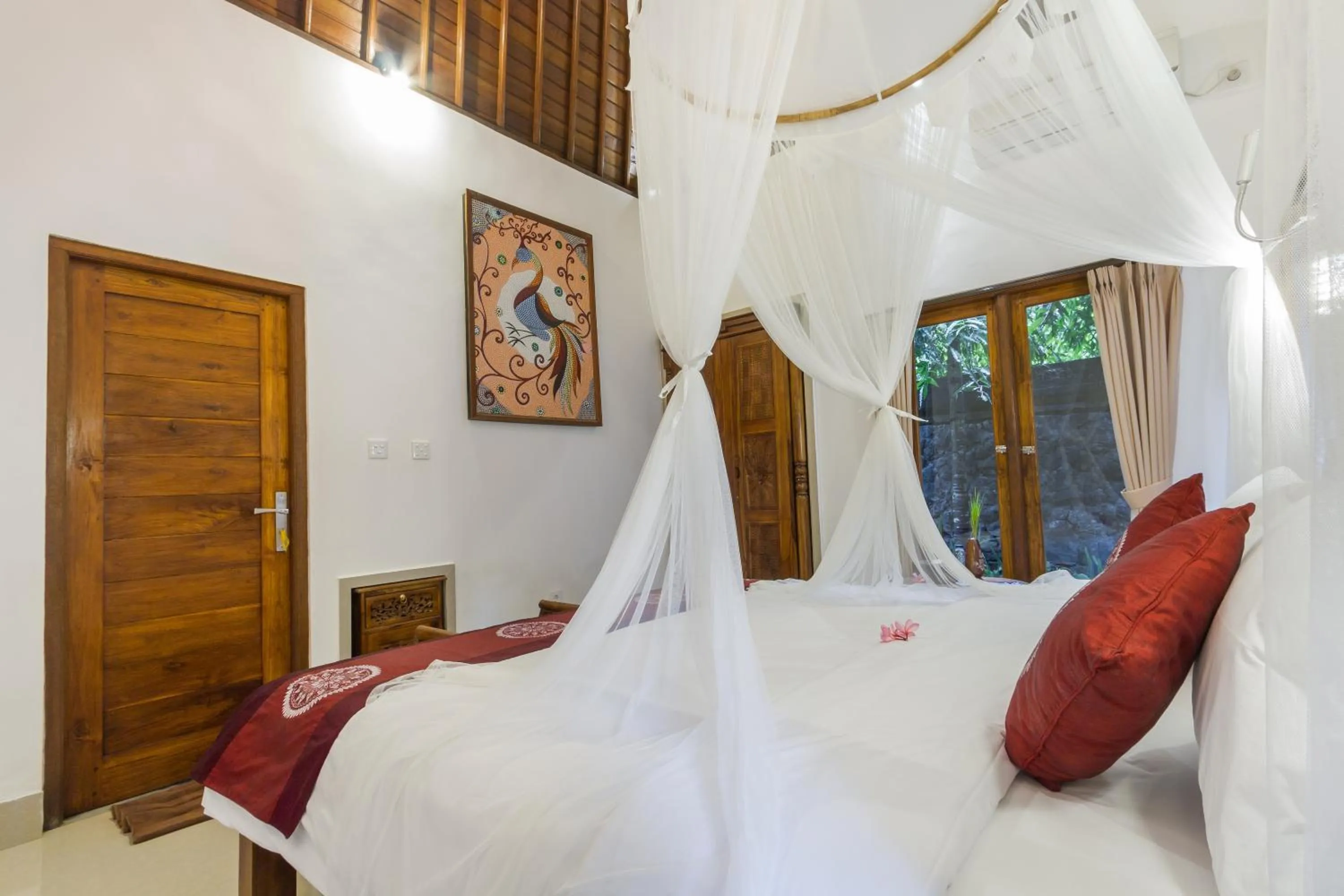 Decorative detail, Bed in Jero Sebali Villa by Travellink Bali