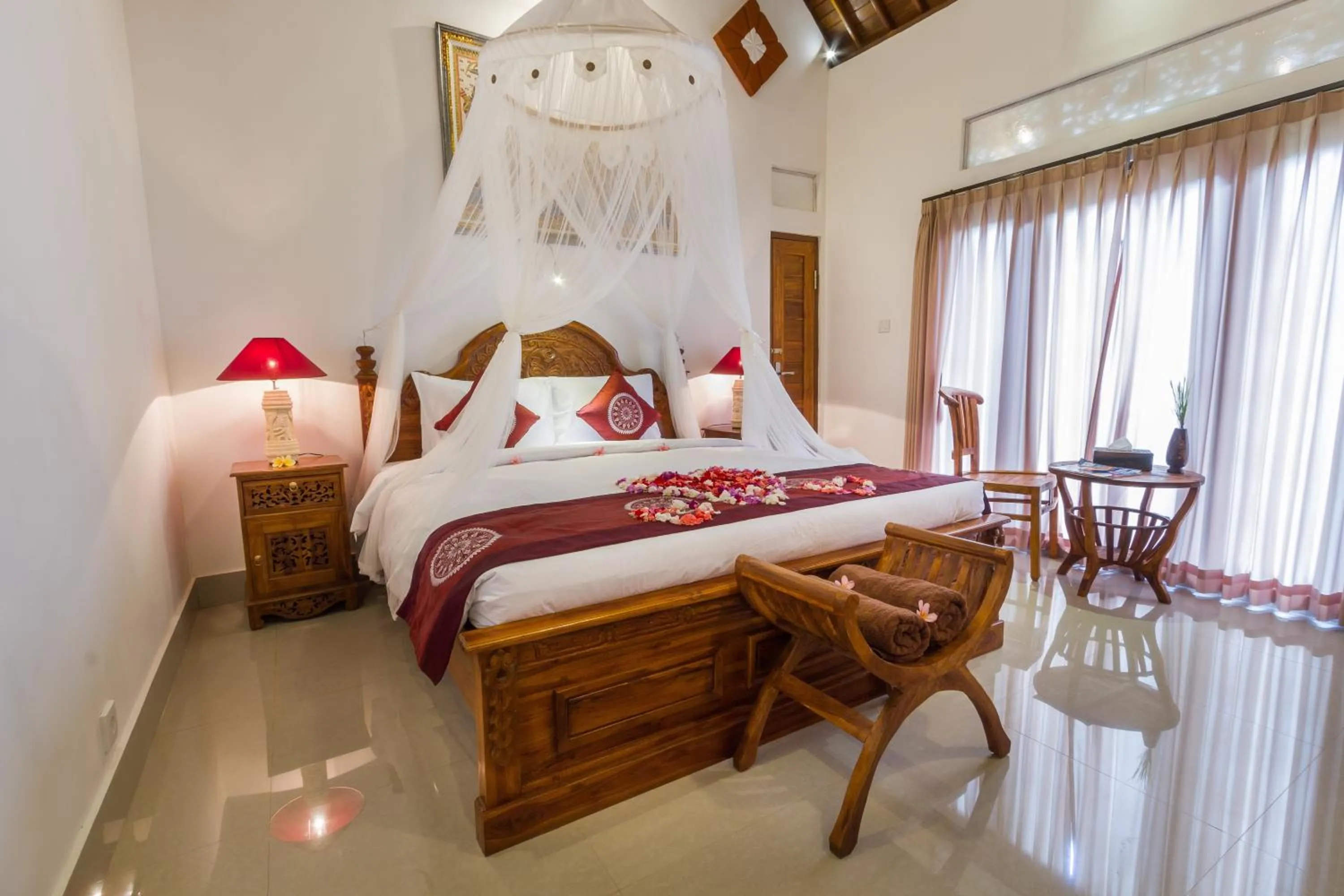 Bedroom, Bed in Jero Sebali Villa by Travellink Bali