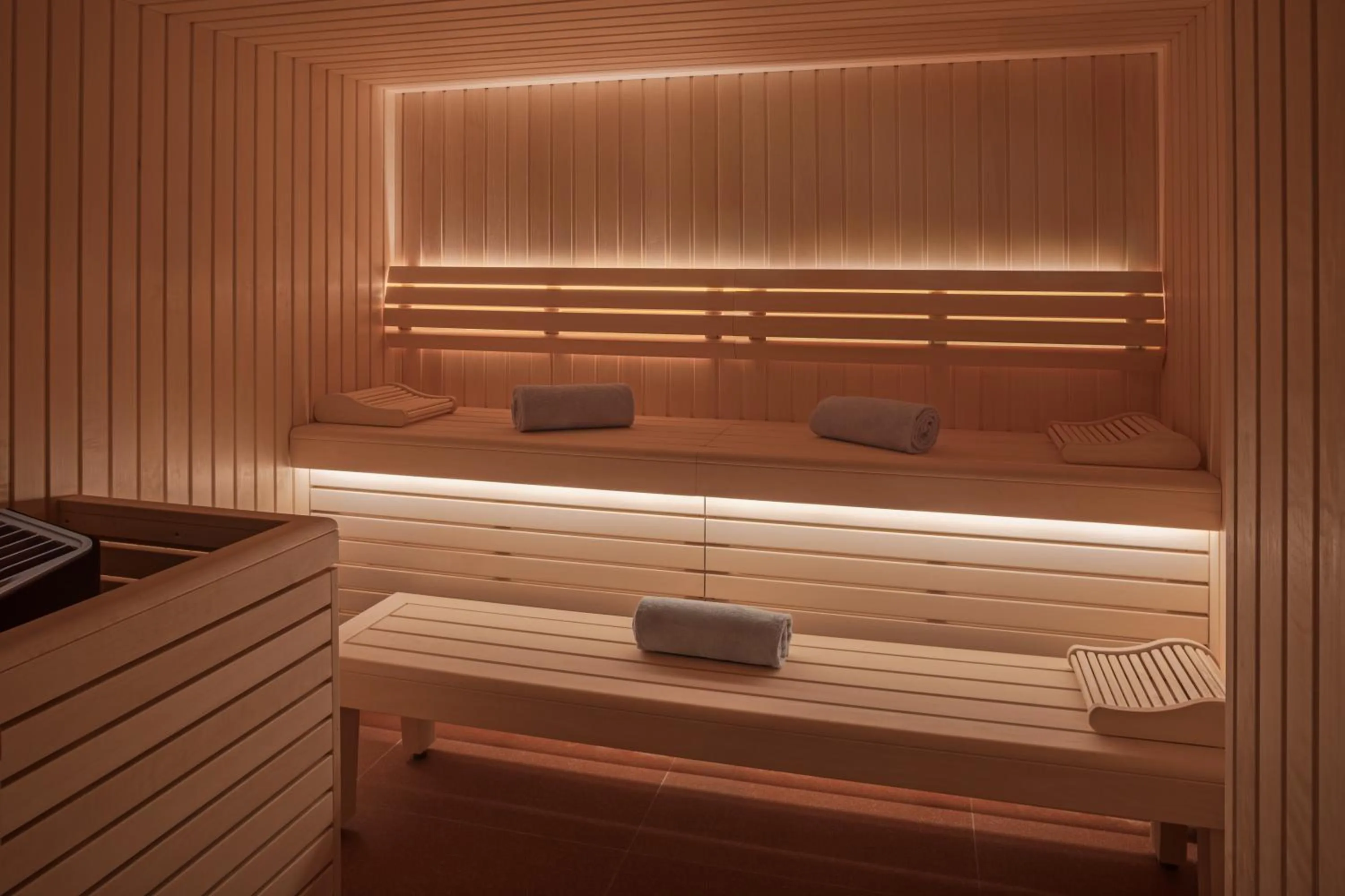 Sauna in DoubleTree by Hilton Lyon Eurexpo & Spa