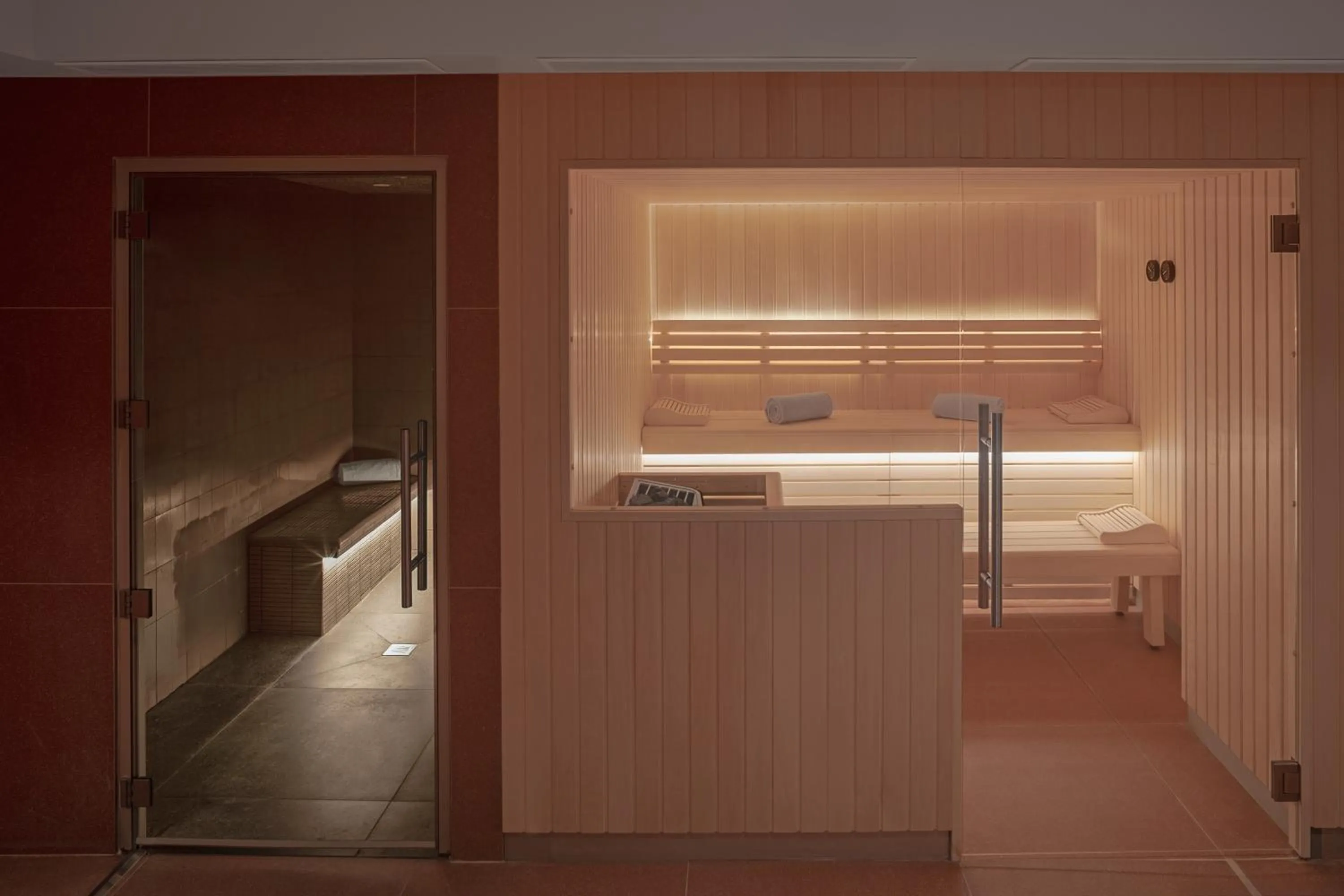 Sauna in DoubleTree by Hilton Lyon Eurexpo & Spa