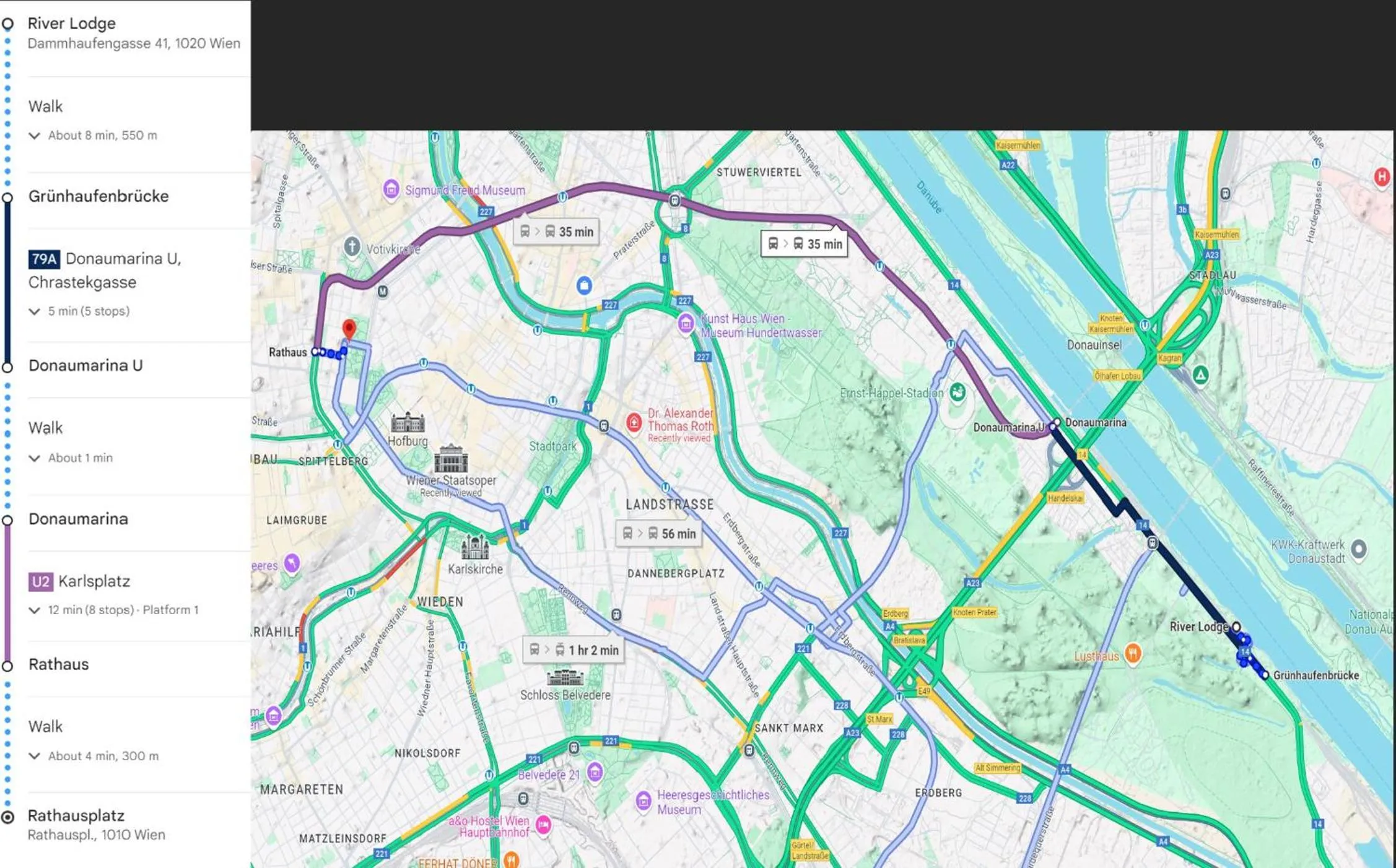 Text overlay in River Lodge