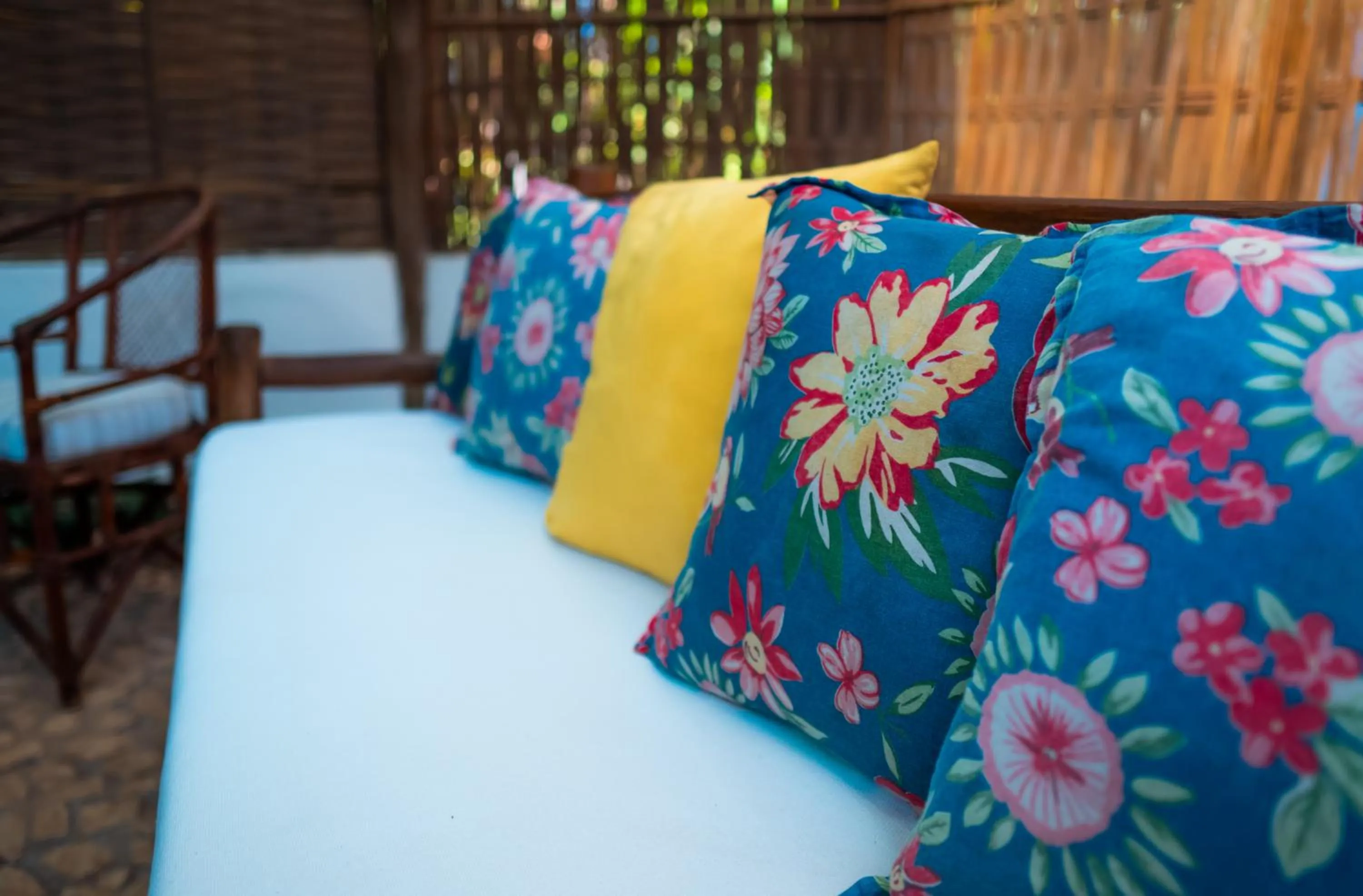 Patio, Bed in Pousada Bambu