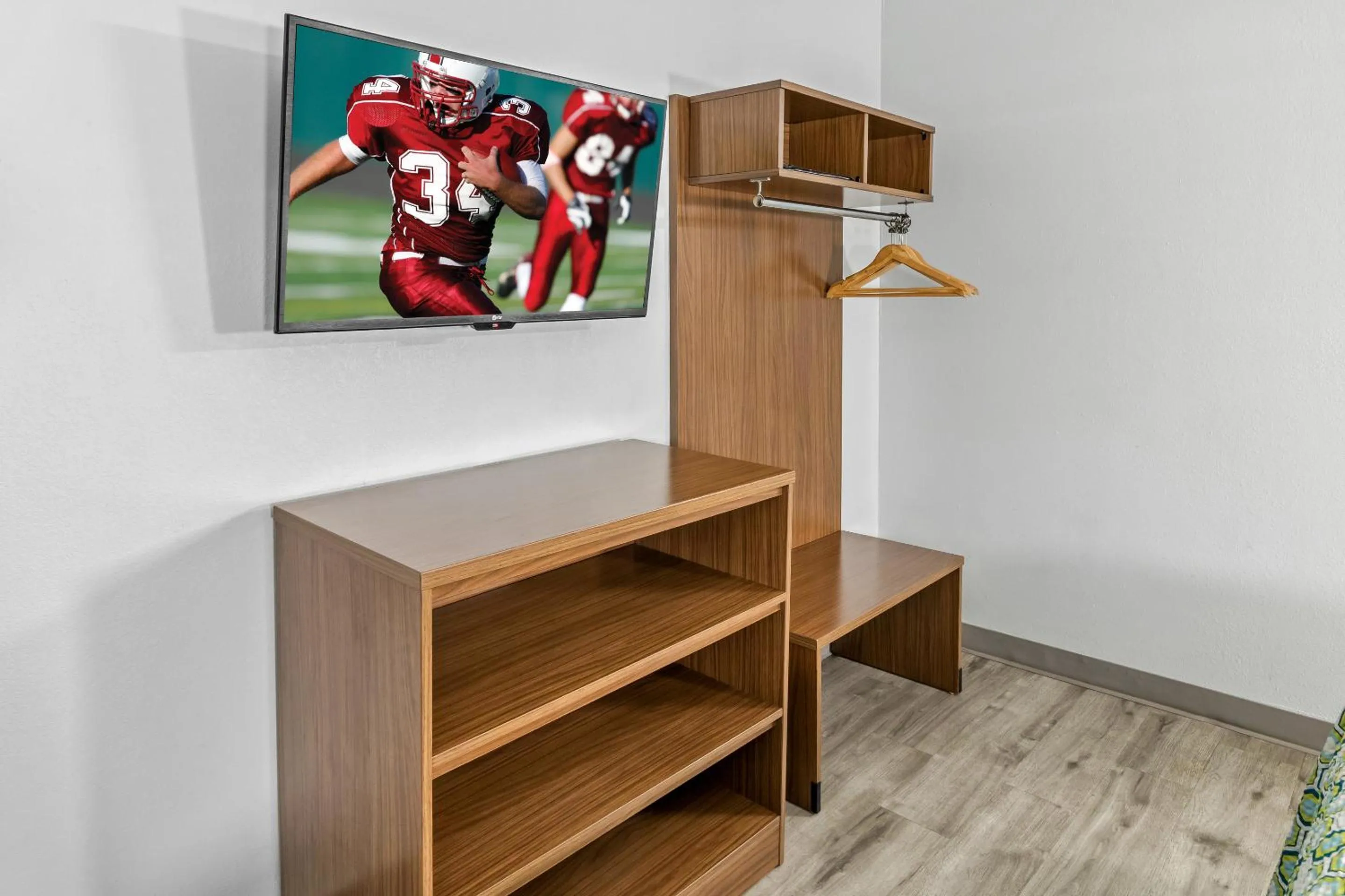 TV and multimedia in HomeTowne Studios by Red Roof Florence, KY-Cincinnati Airport