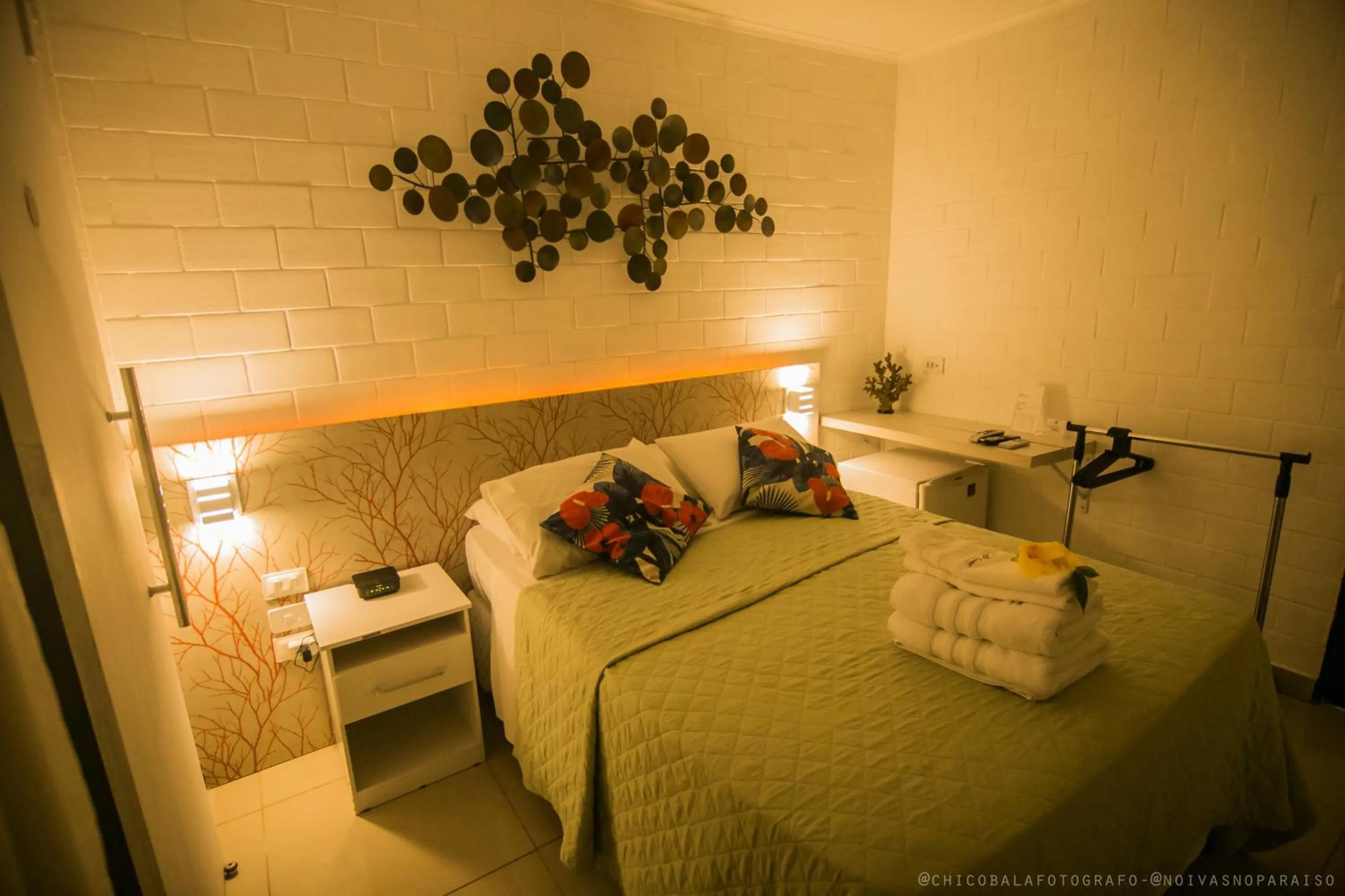 Bed in Pousada Del Mares