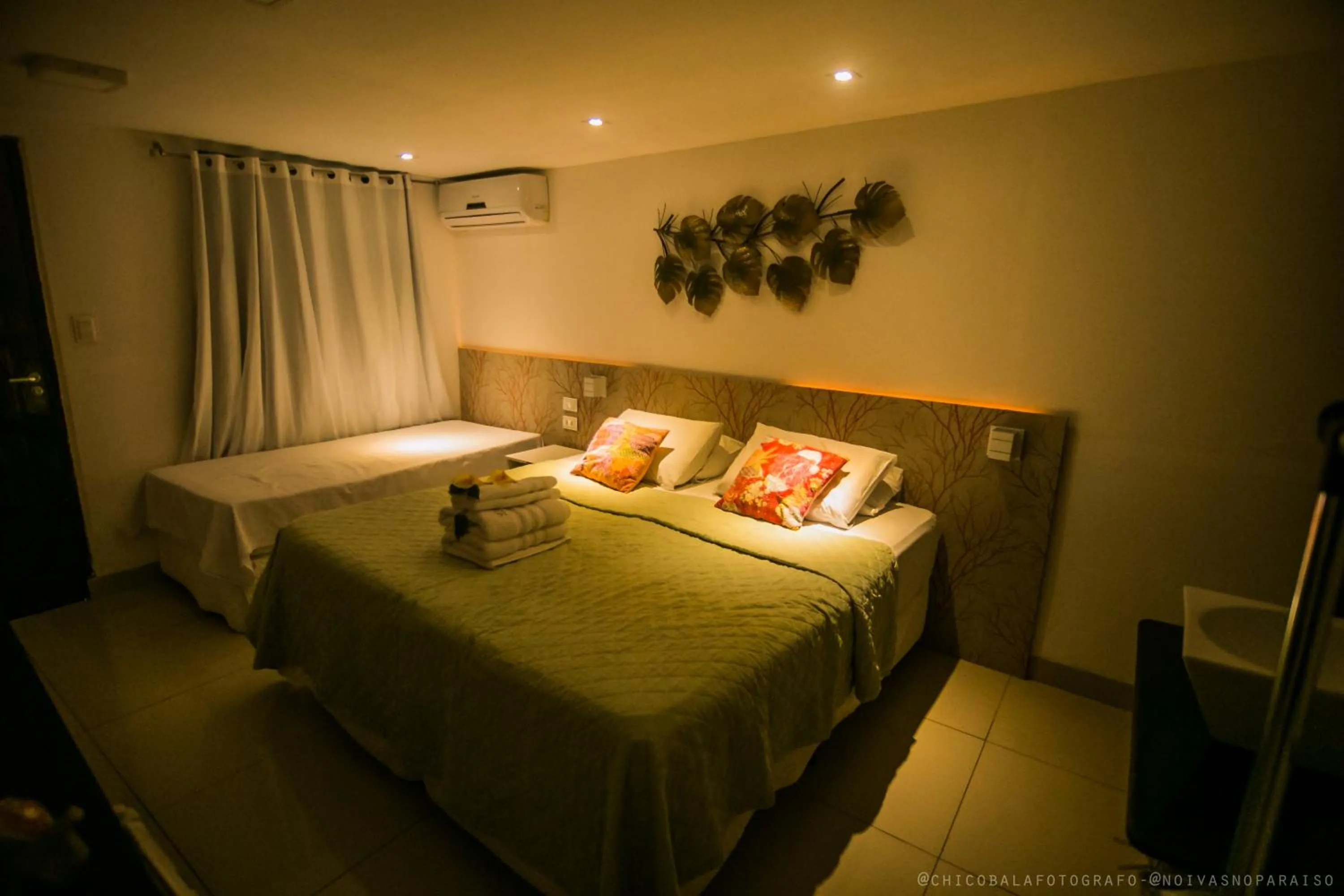 Bed in Pousada Del Mares