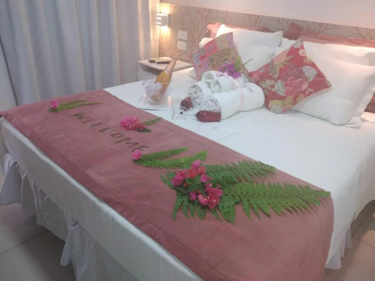 Bed in Pousada Del Mares
