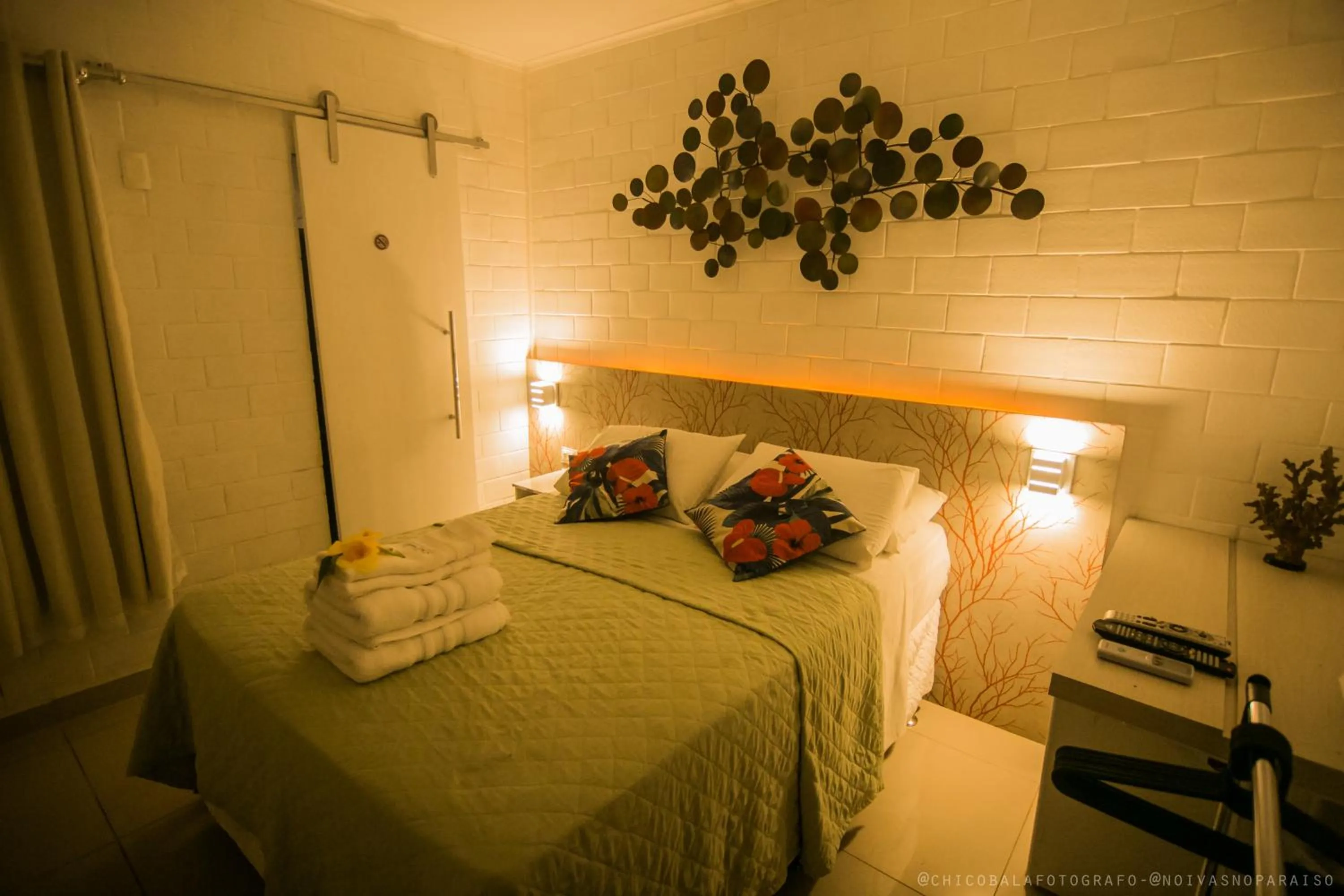 Bed in Pousada Del Mares