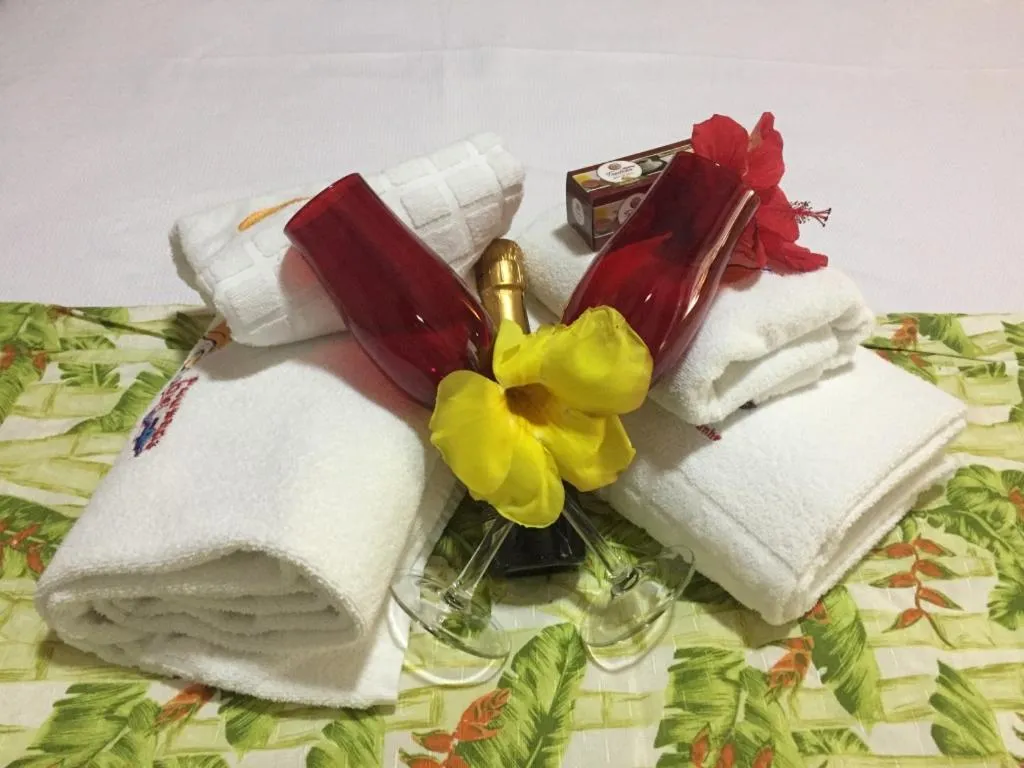 Bed in Pousada Del Mares