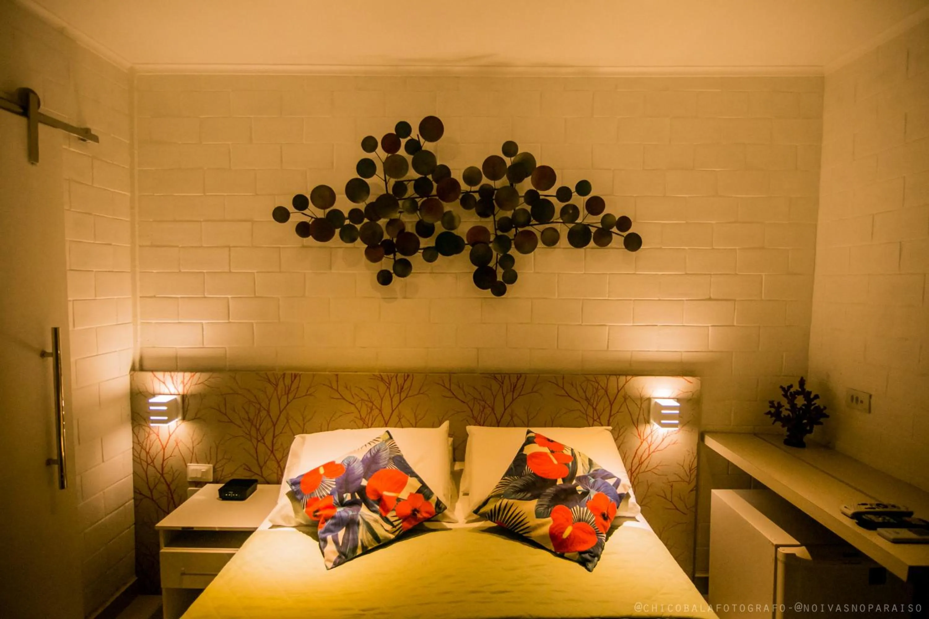 Bed in Pousada Del Mares