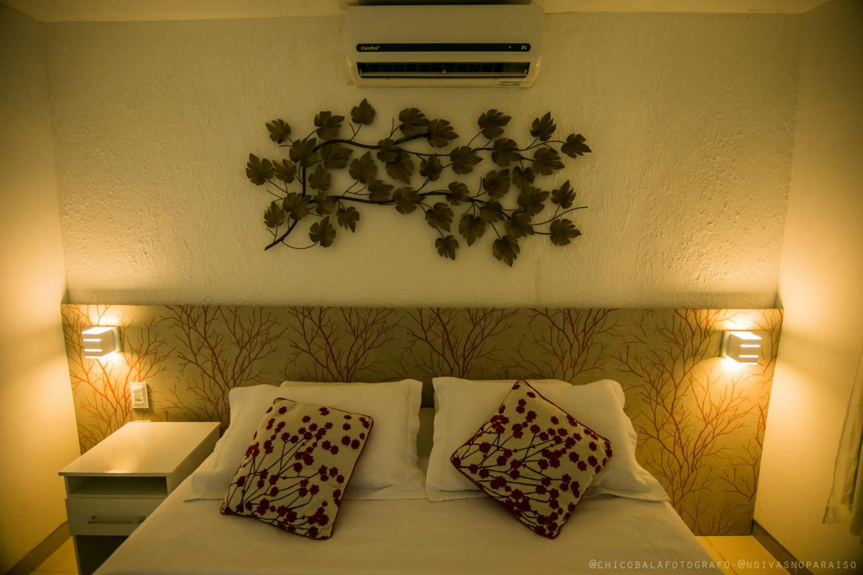 Bed in Pousada Del Mares