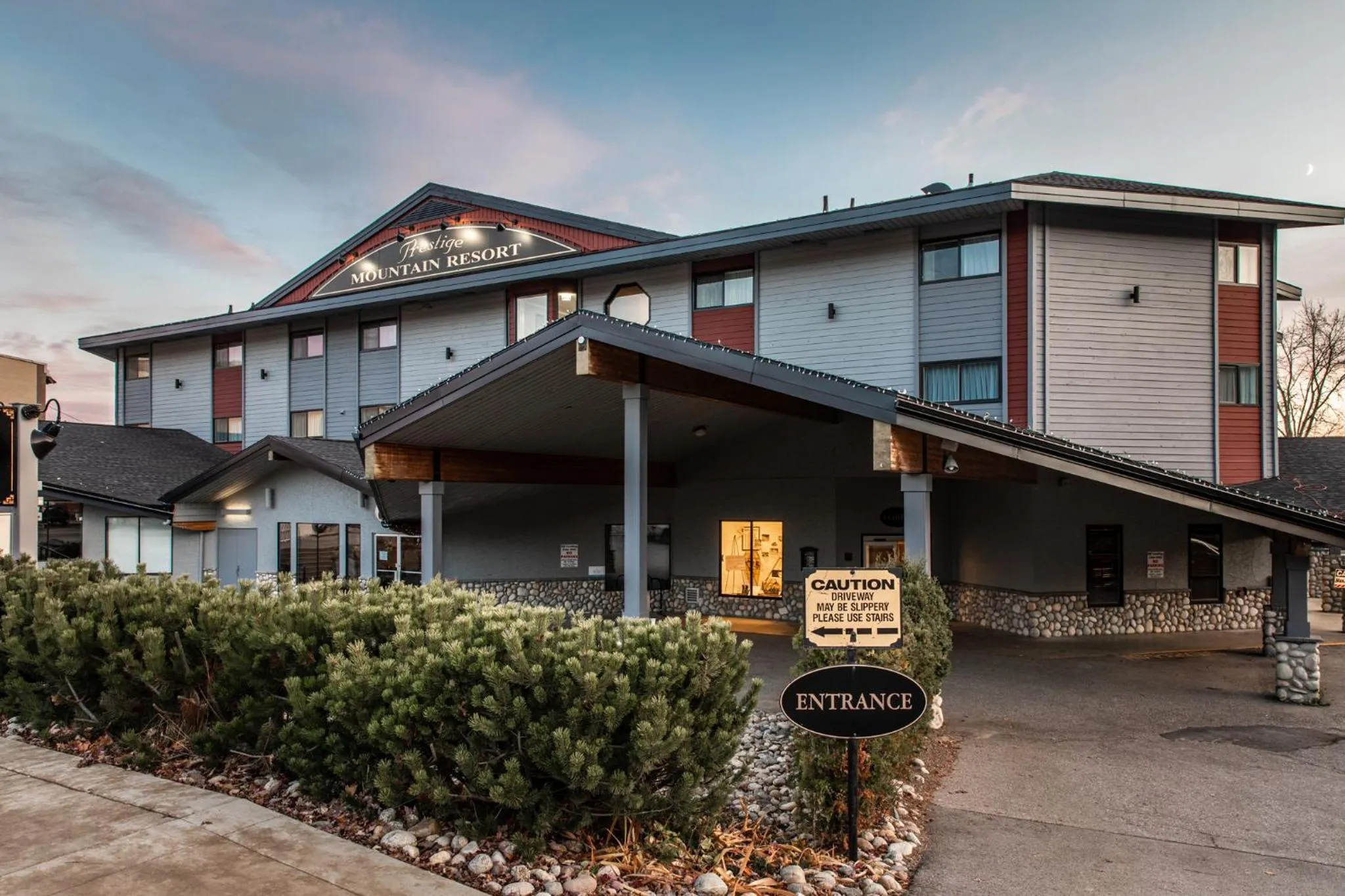 Property building in Prestige Mountain Resort Rossland