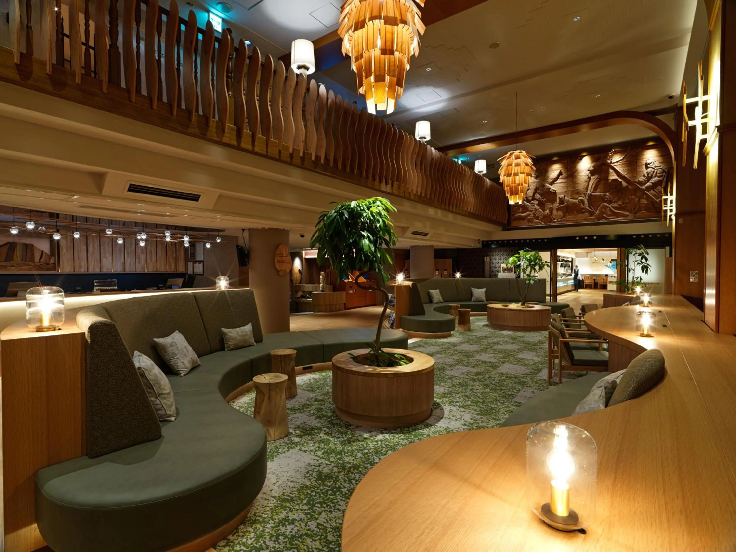 Seating area in THE FOREST AKAN Tsuruga Resort