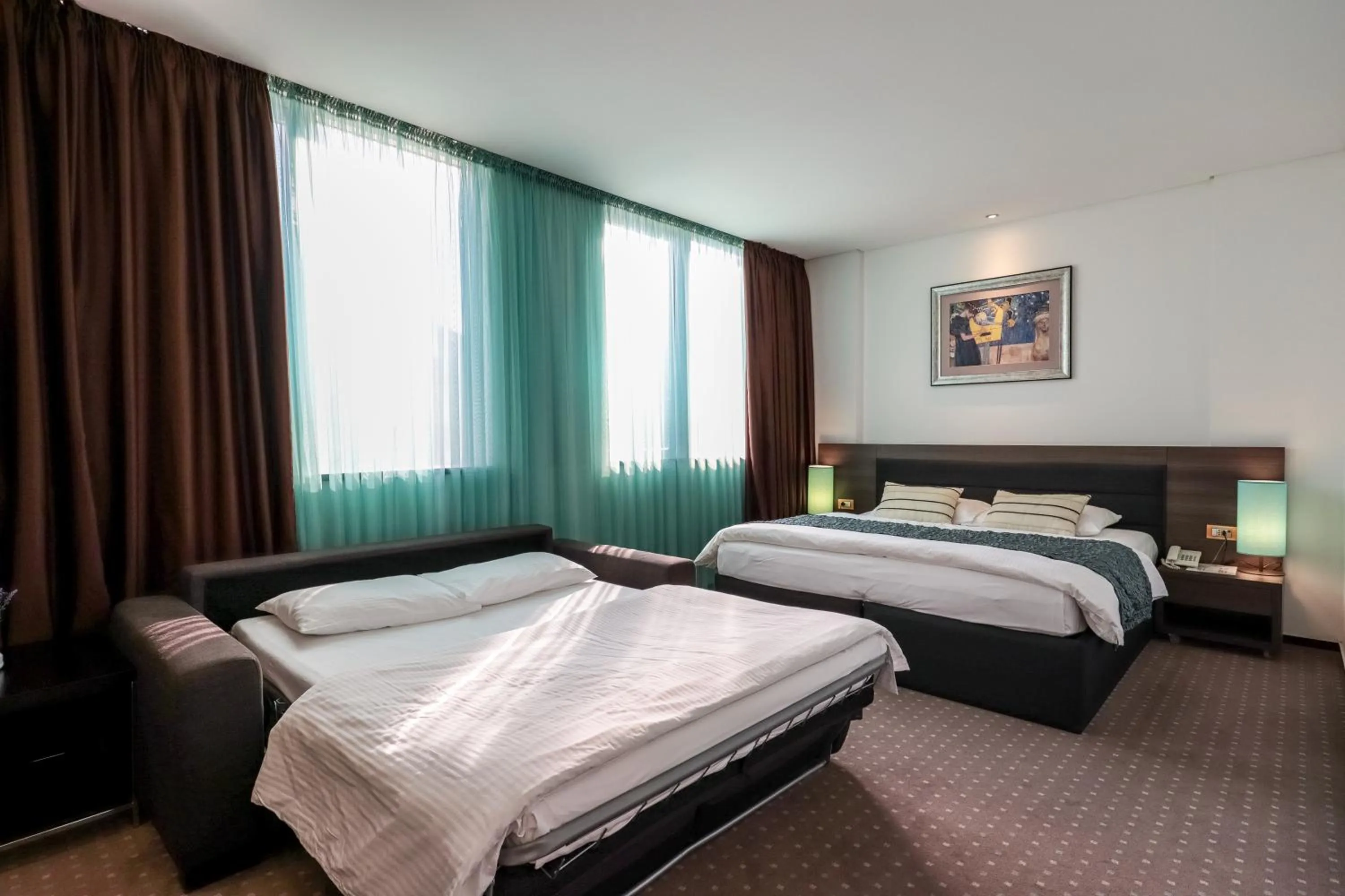 Bed in Hotel Nartel