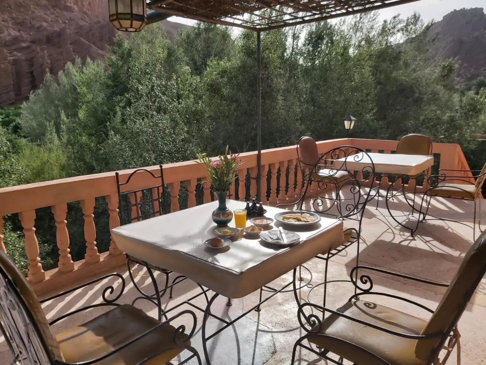 Patio in kasbah Ait arbi