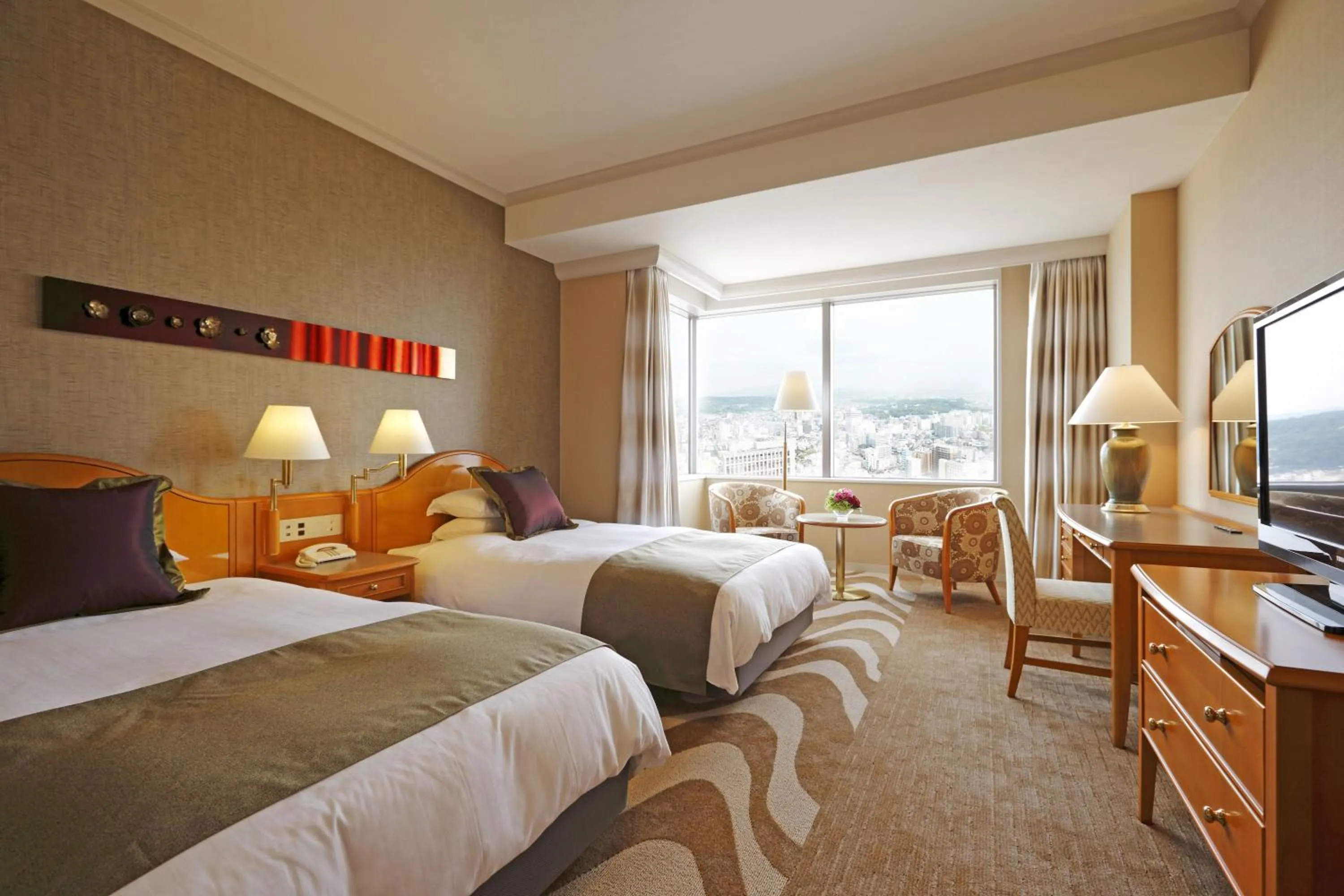 Photo of the whole room, Bed in Hotel Nikko Kanazawa