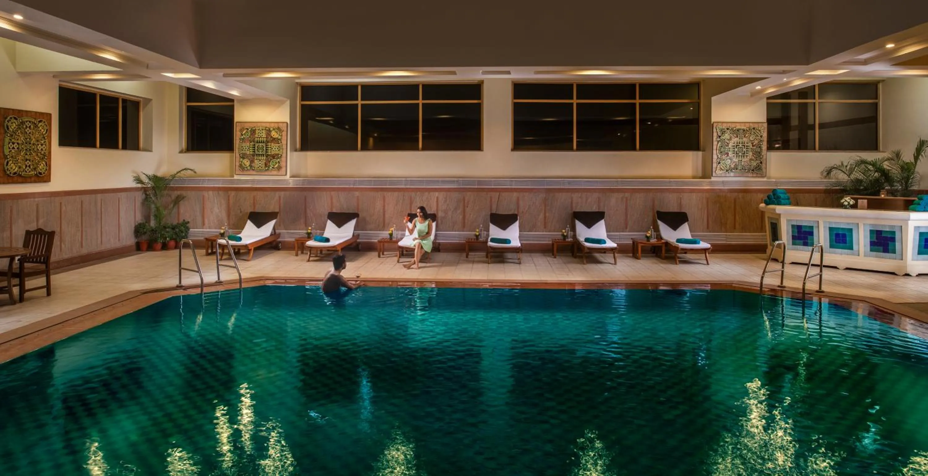 Pool view in Jaypee Residency Manor