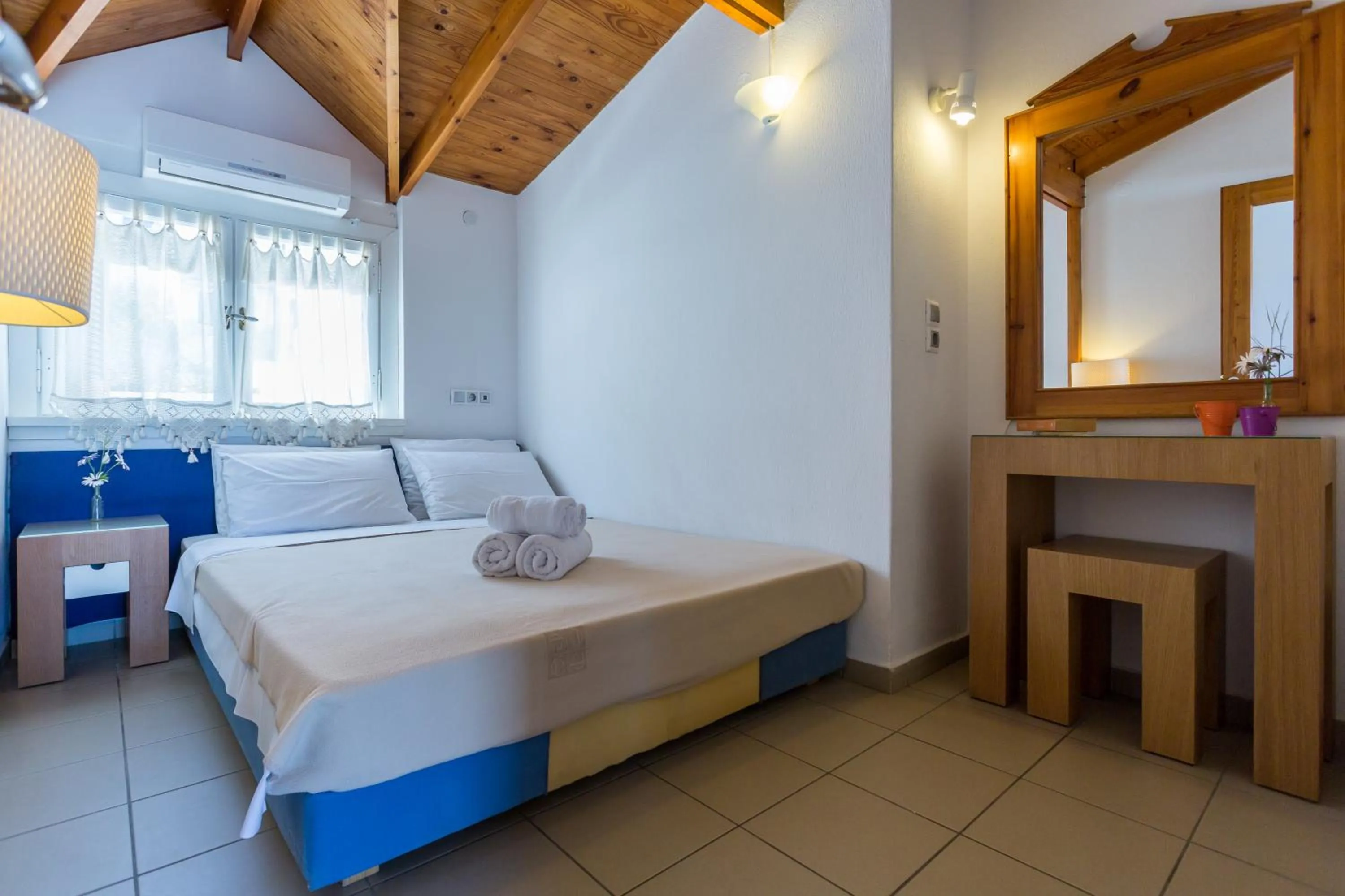 Bedroom, Bed in Hotel Akti