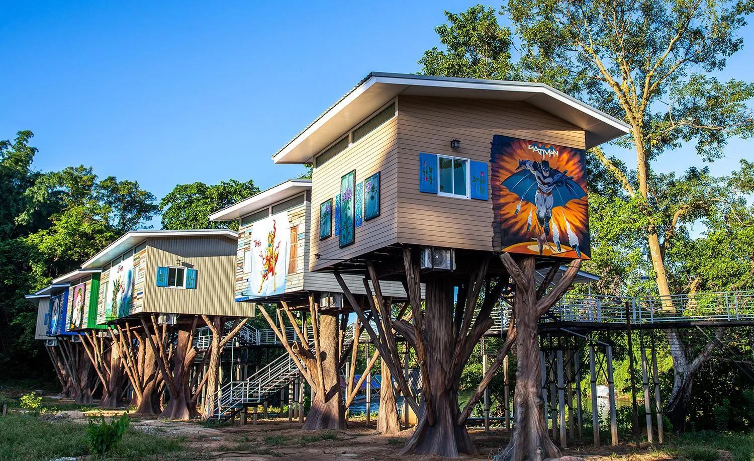 Garden view in Yoko River Kwai Resort