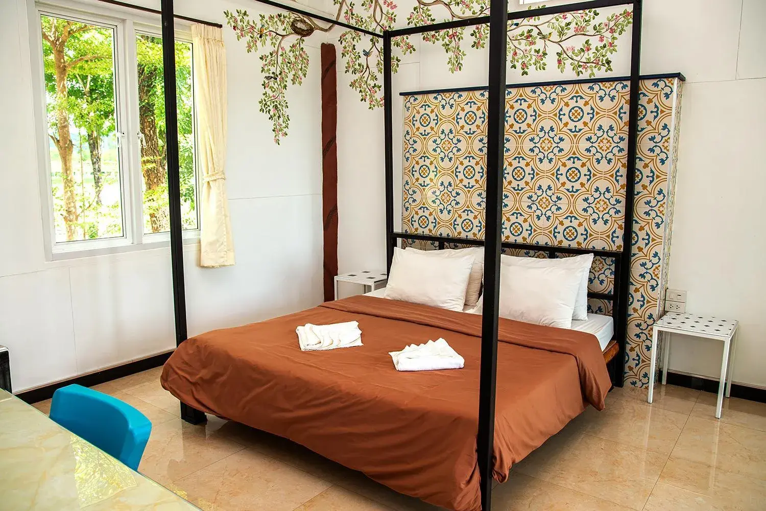 Deluxe Double or Twin Room with Garden View in Yoko River Kwai Resort Deluxe Double or Twin Room with Garden View in Yoko River Kwai Resort
