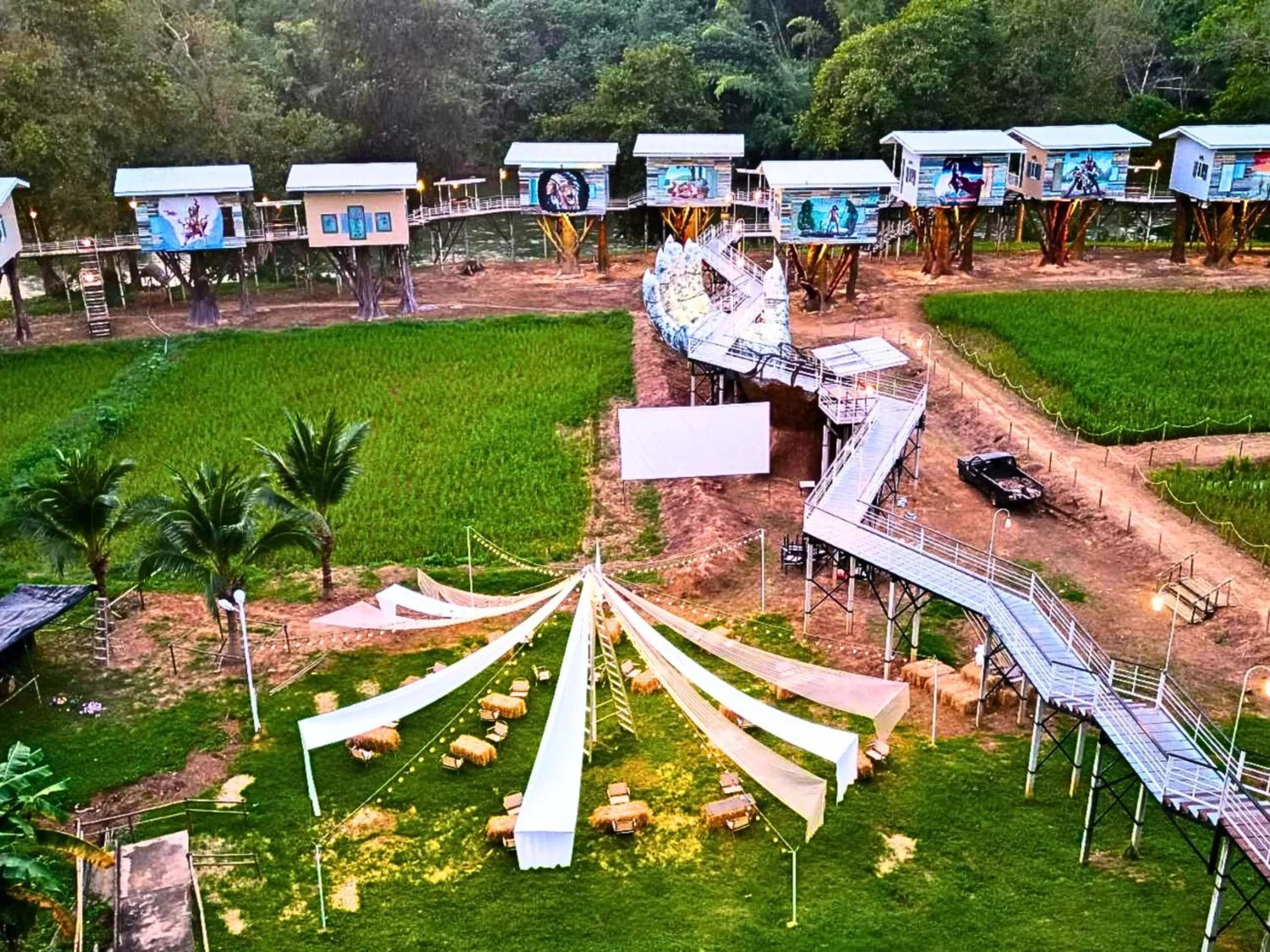 Property building in Yoko River Kwai Resort